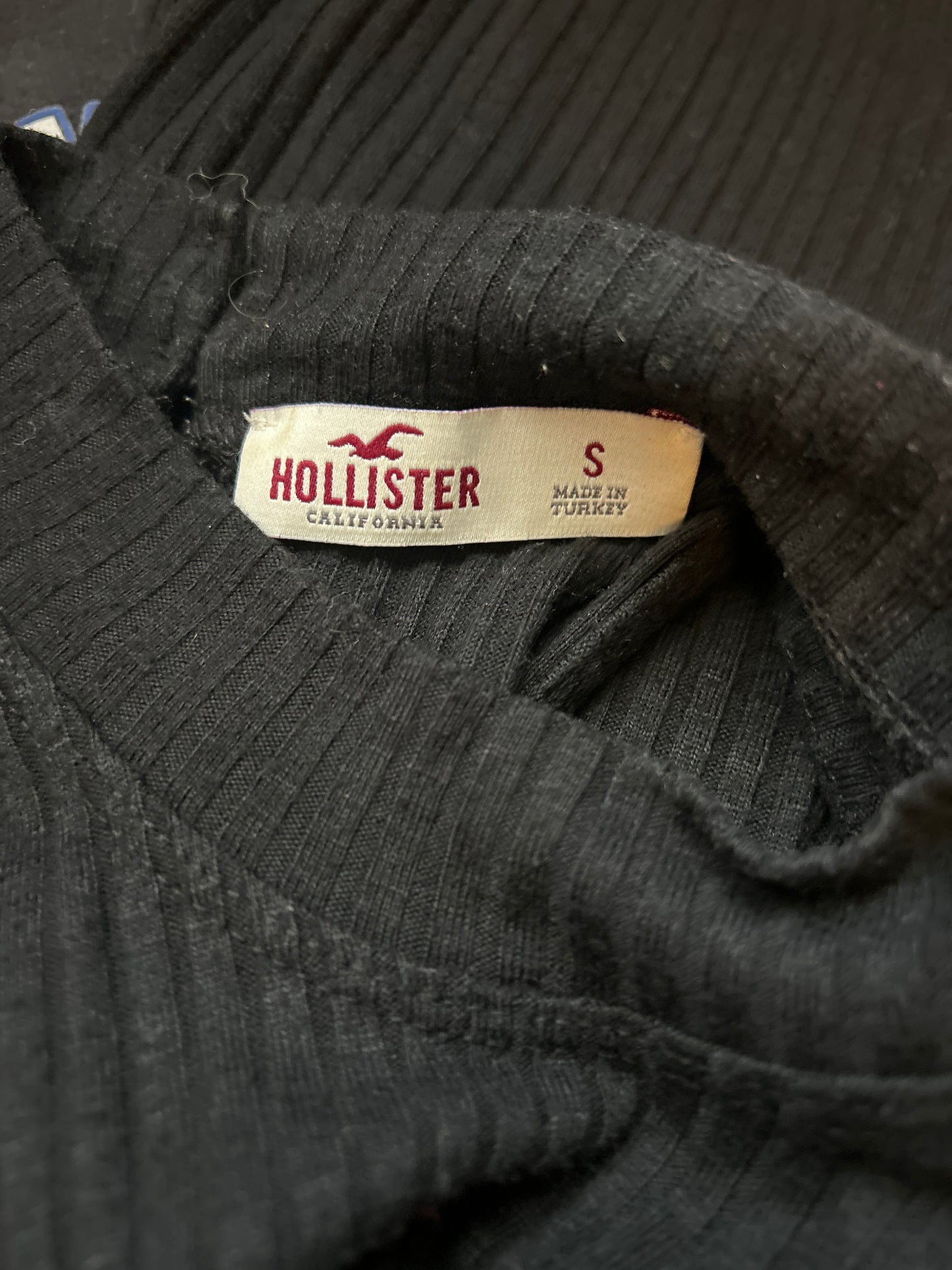 Hollister Black Ribbed Dress S