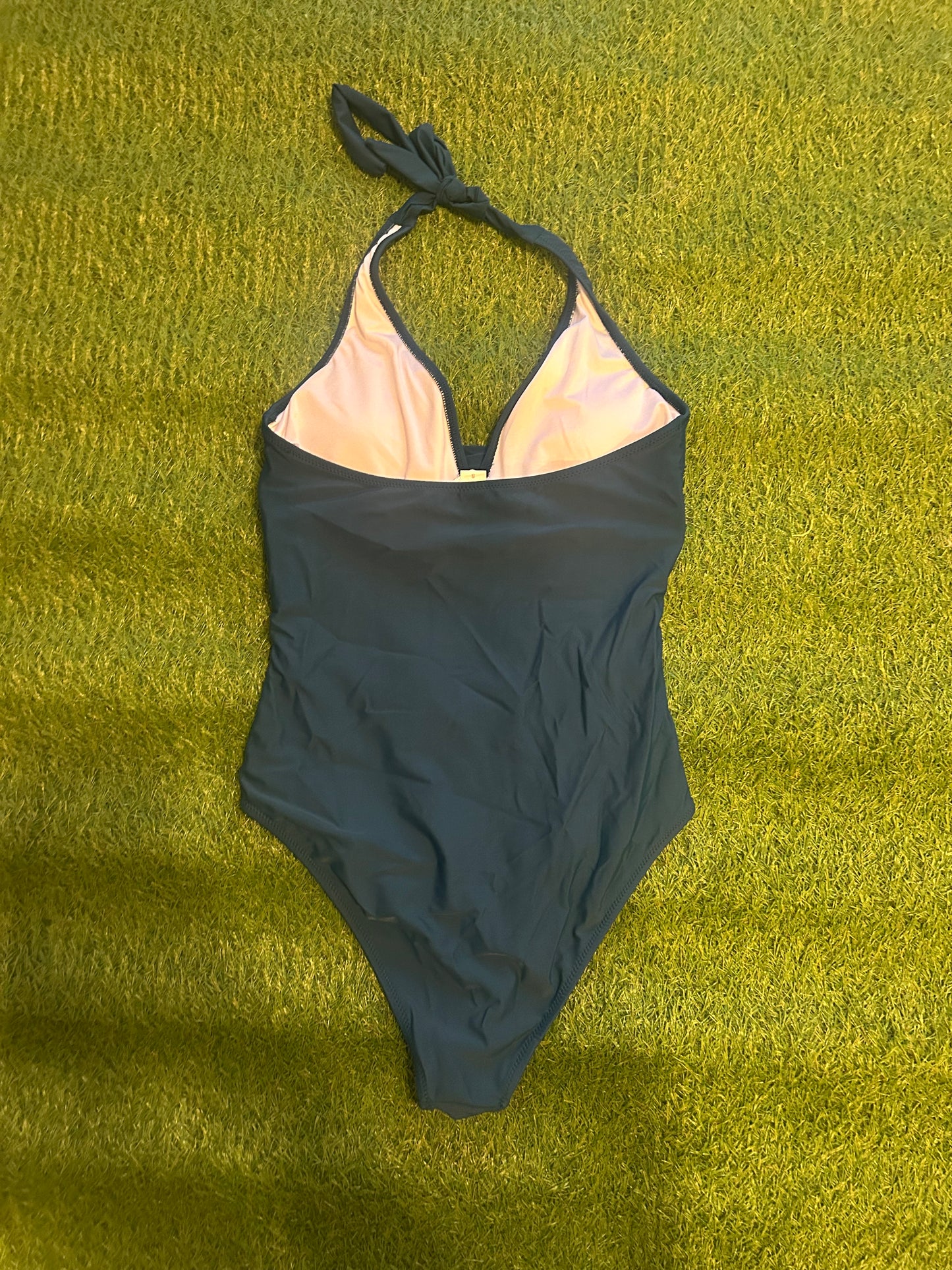 Teal One Piece Swimsuit S