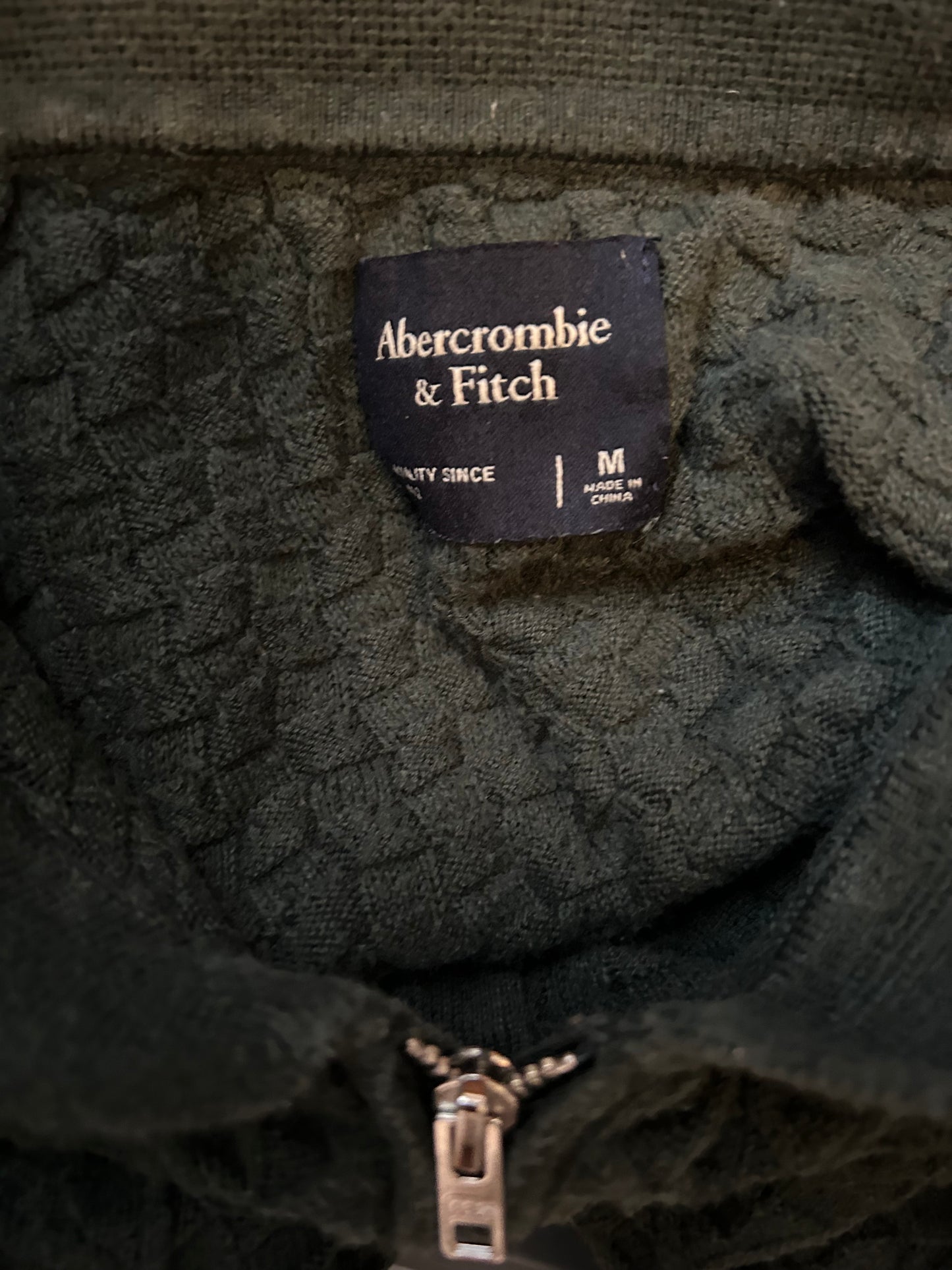 Abercrombie & Fitch Green Sweater Shirt M