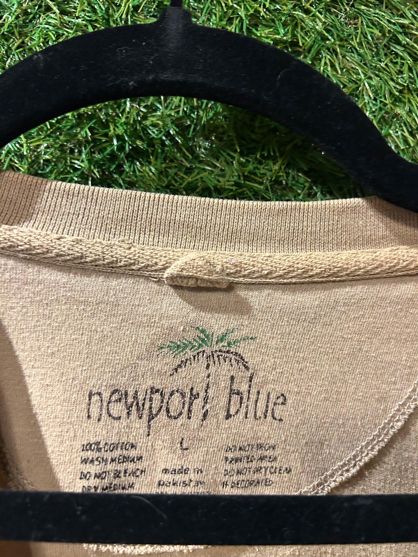 Newport Blue Golf T-Shirt L