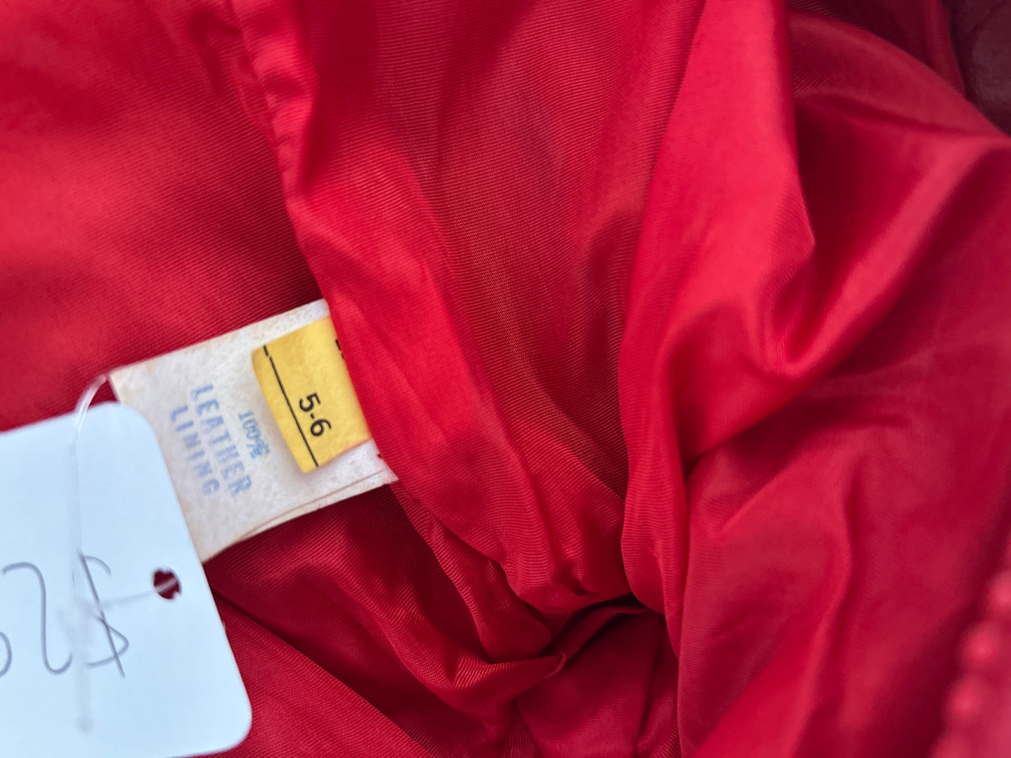 Vintage Red Leather Jacket S