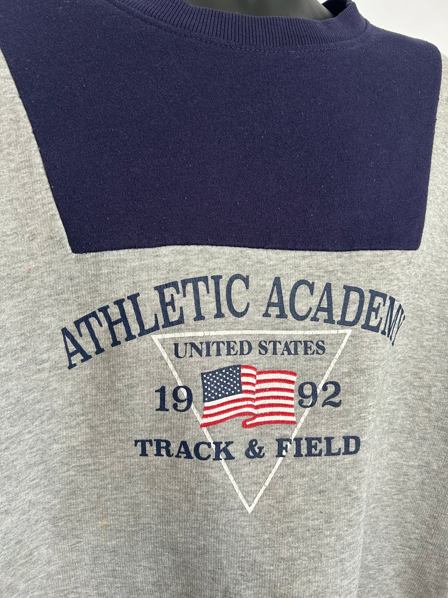 Vintage Athletic Academy Track & Field Sweatshirt 2XL