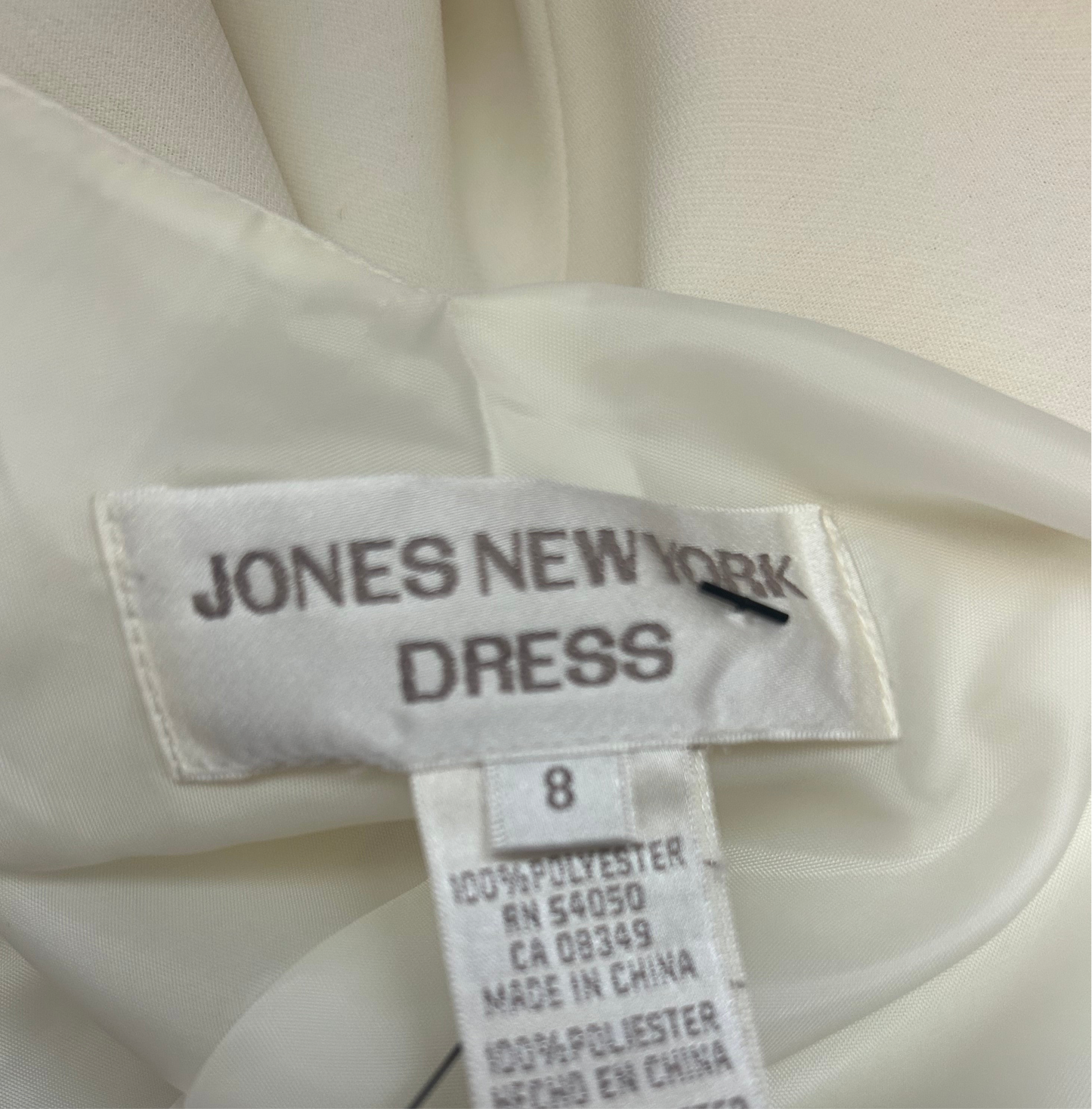 Vintage Jones New York Light Yellow Dress 8