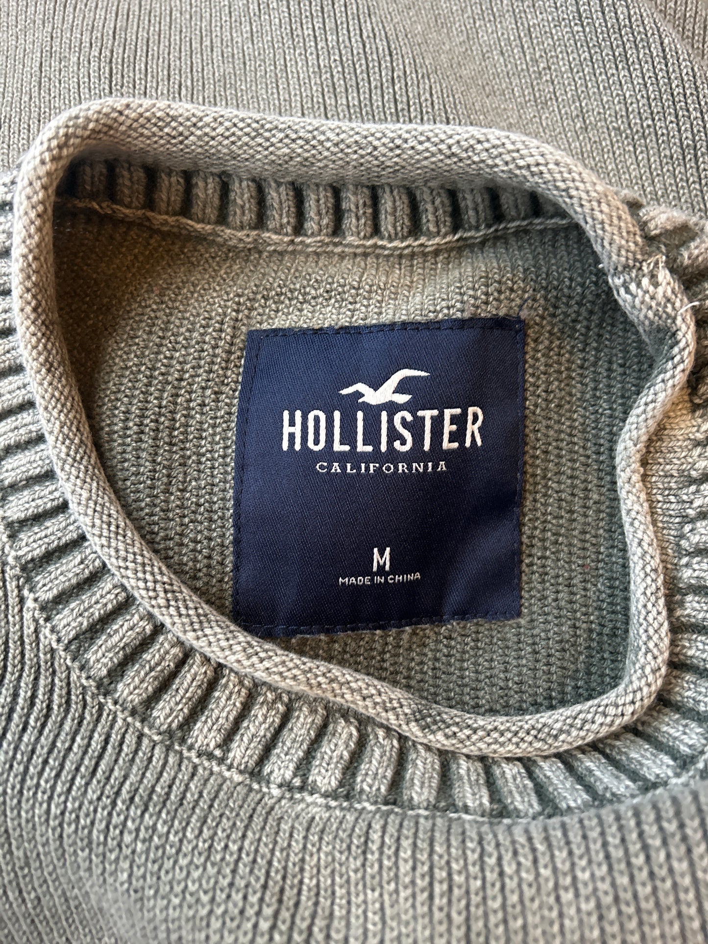 Hollister Green Sweater M