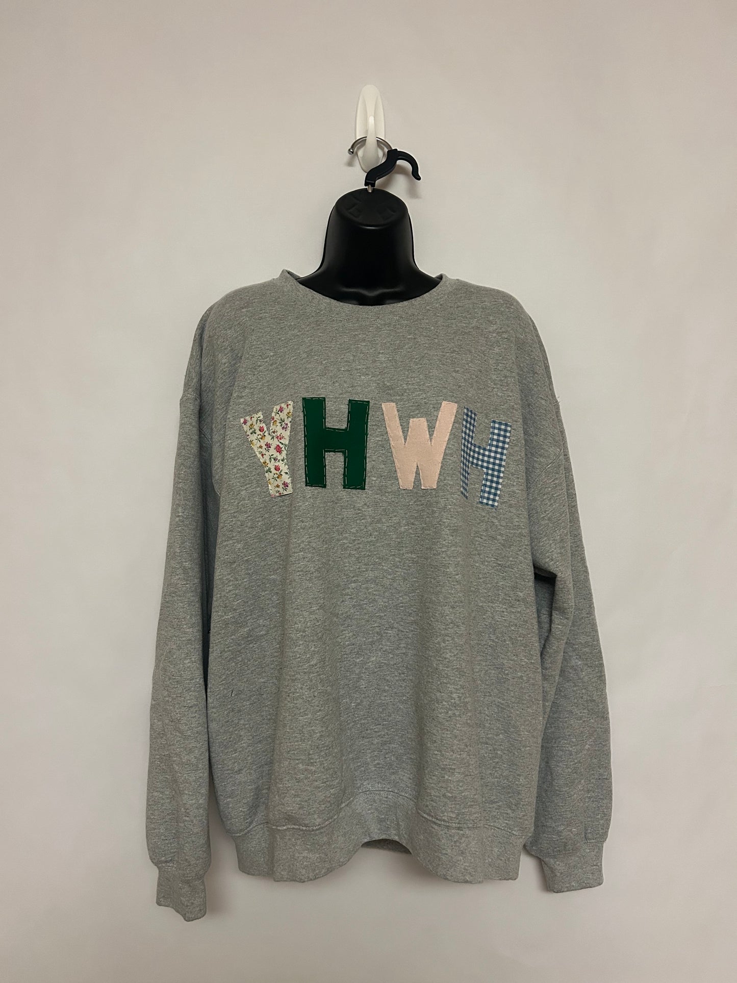 YHWH Embroidered Sweatshirt L