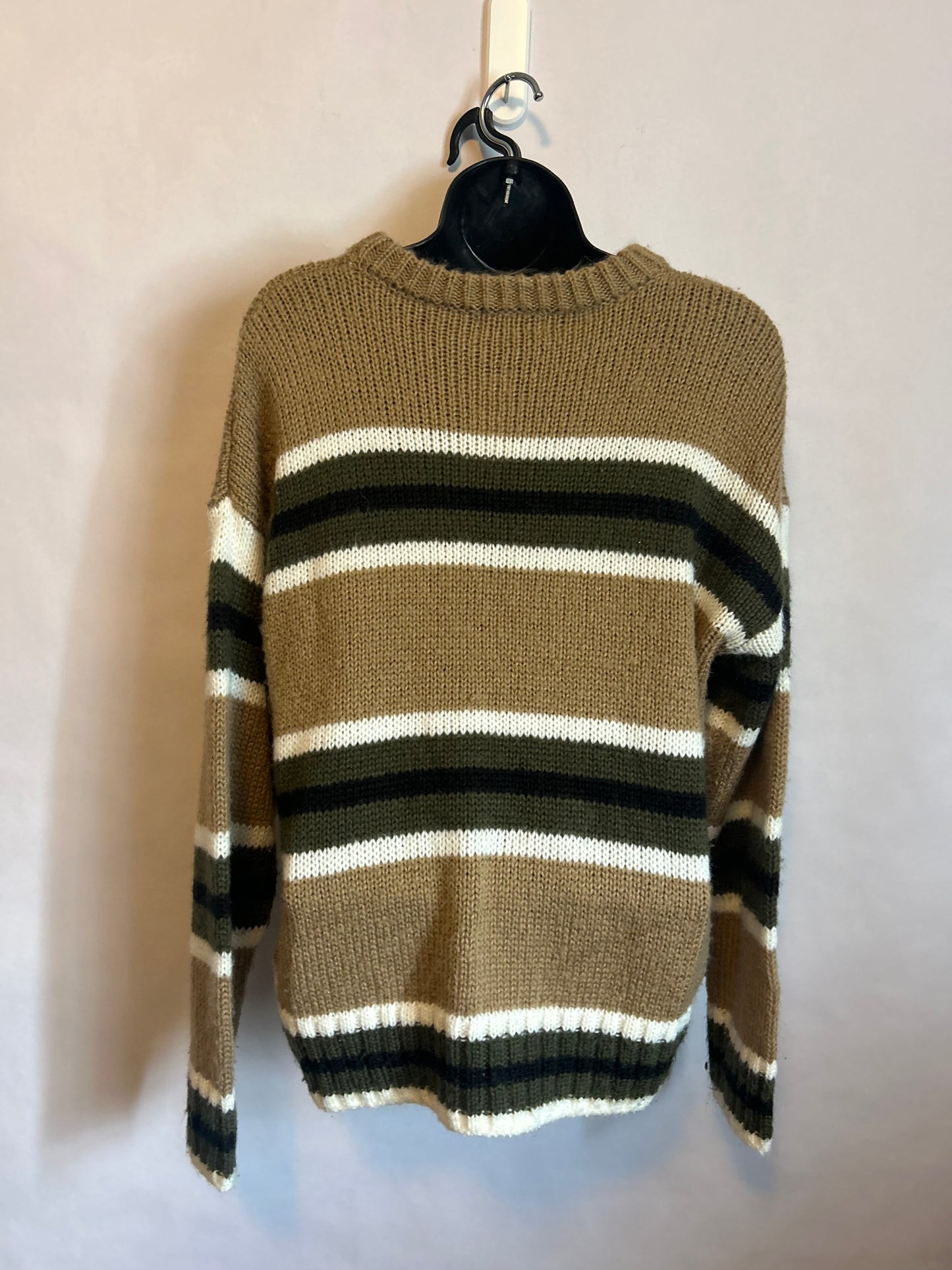 Urban Outfitters Striped Green and Brown Sweater L