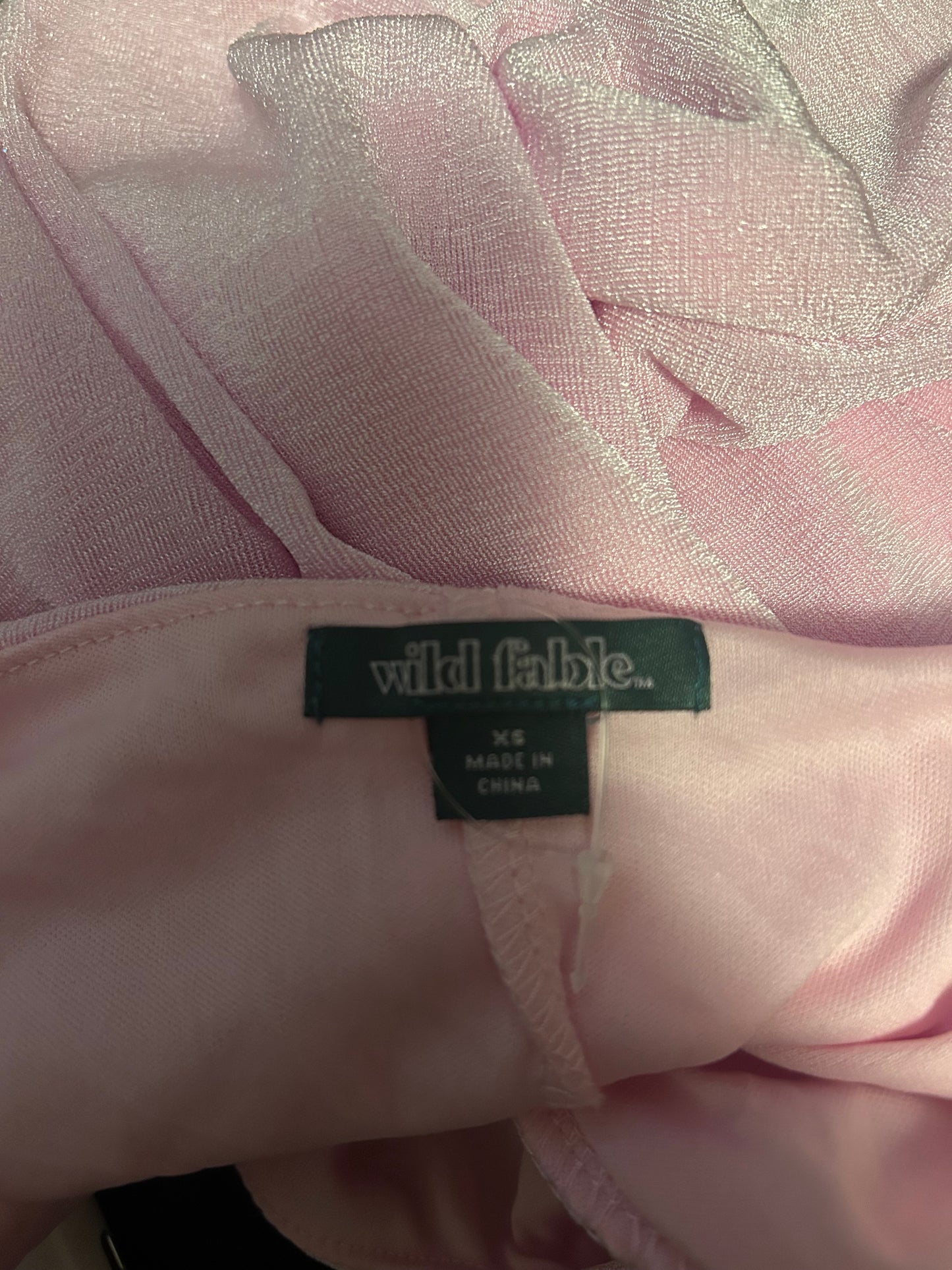 Wild Fable Maxi Pink Shimmery Dress XS