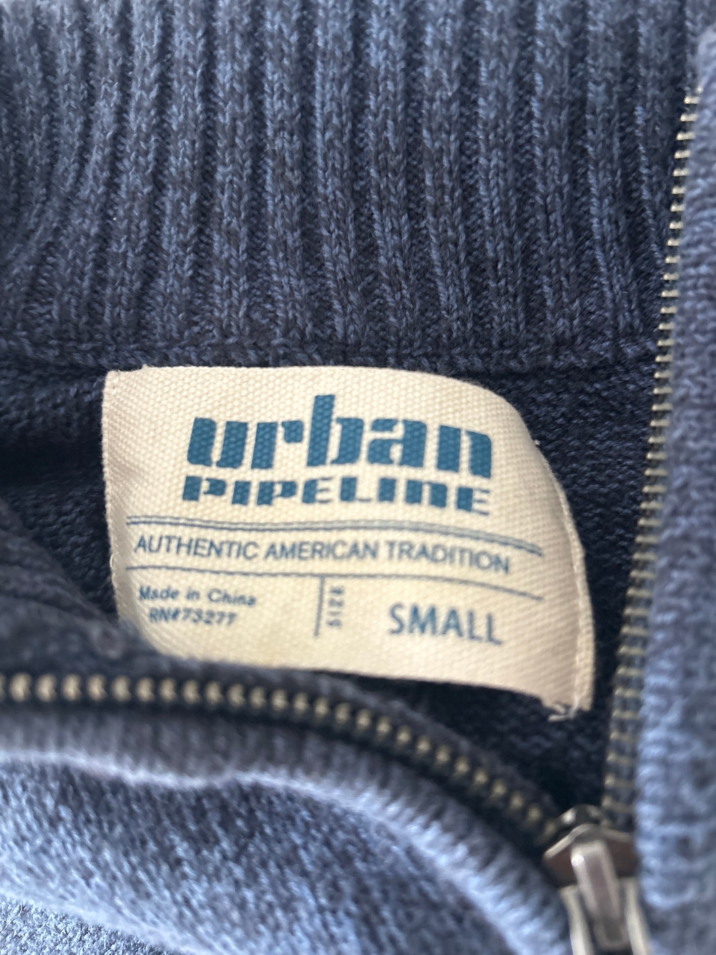 Urban Pipeline Zip Up Sweater S