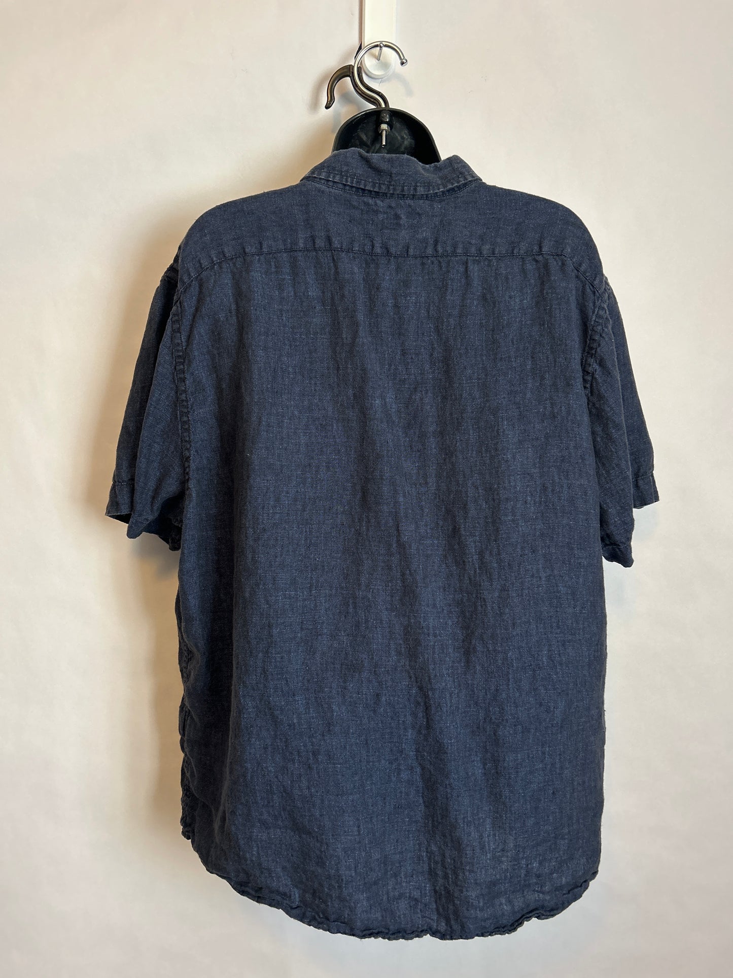 Banana Republic Denim Short Sleeve Button Up L