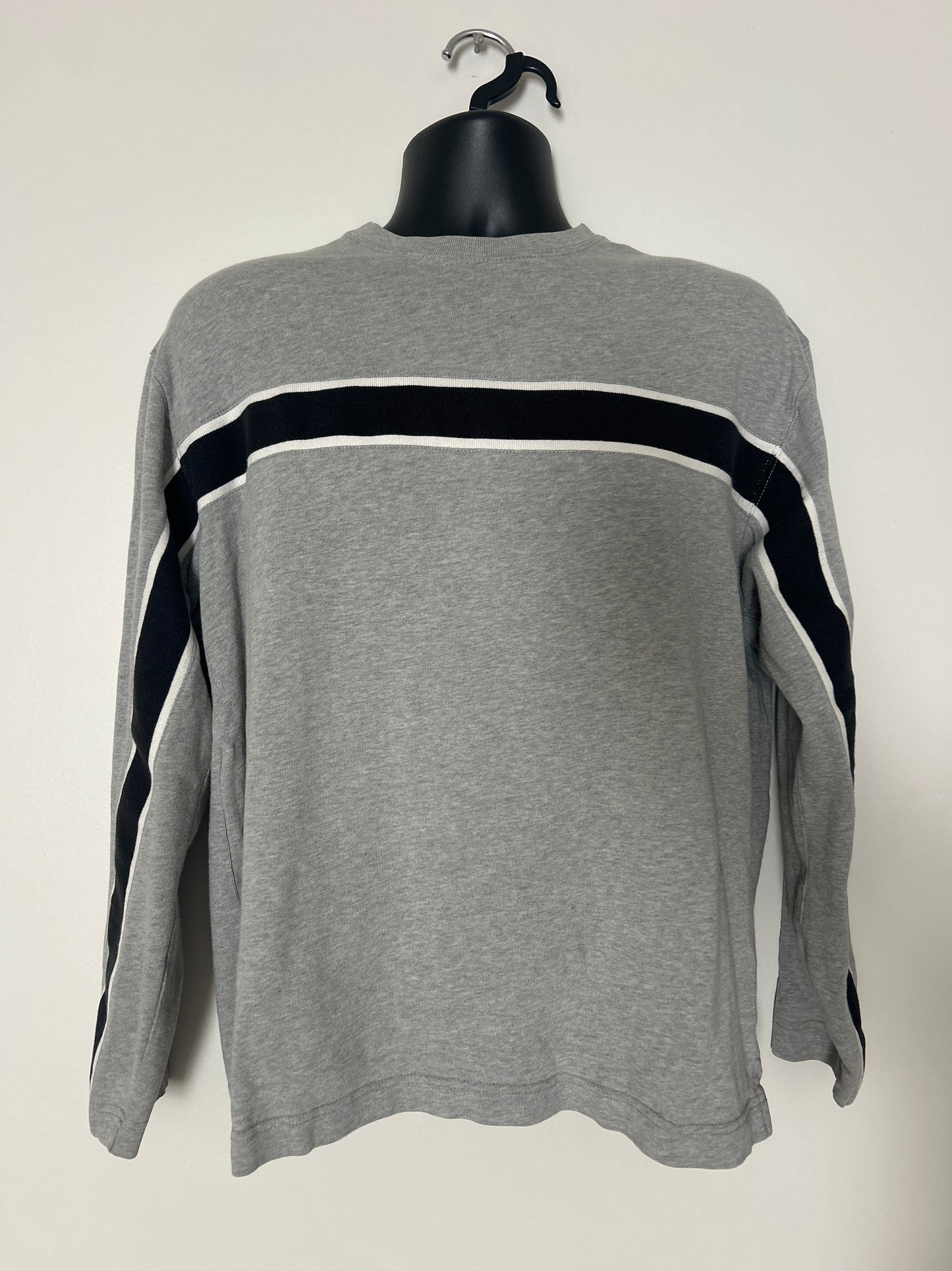 Gap Grey Strip Long Sleeve M