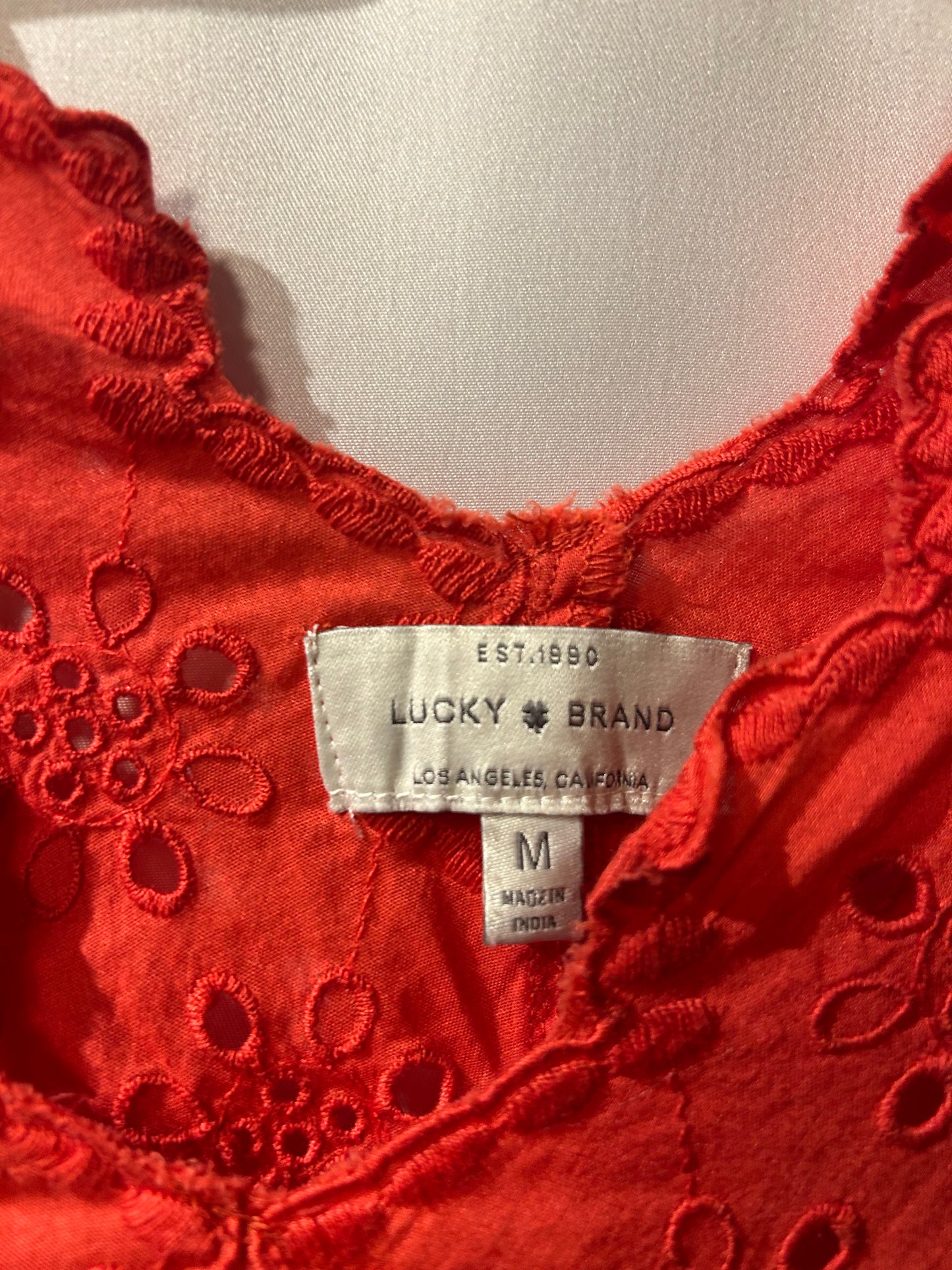 Lucky Brand Baby Doll Coral Tank M