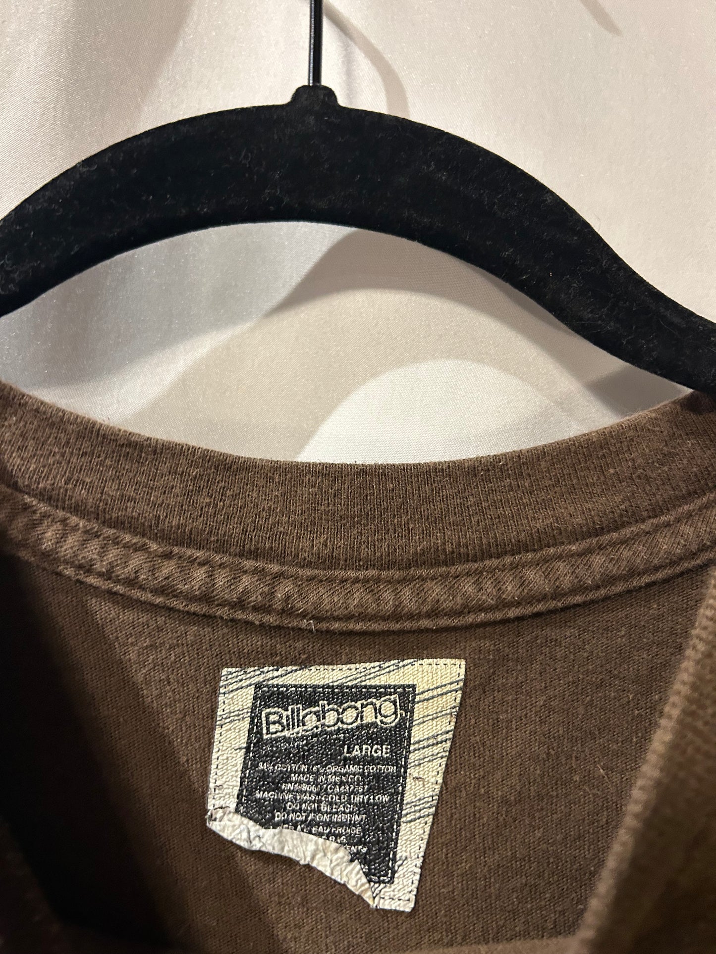 Y2K Surf Billabong Brown T-Shirt L
