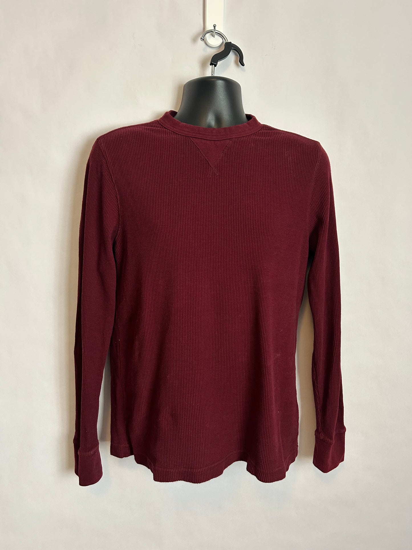 St. John’s Bay Maroon Waffle Long Sleeve M