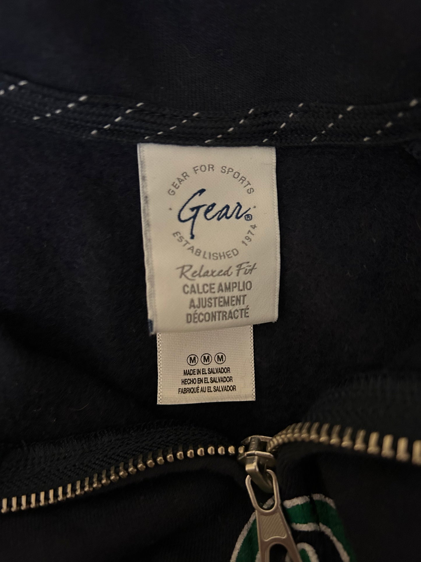 ND Navy Quarter Zip M