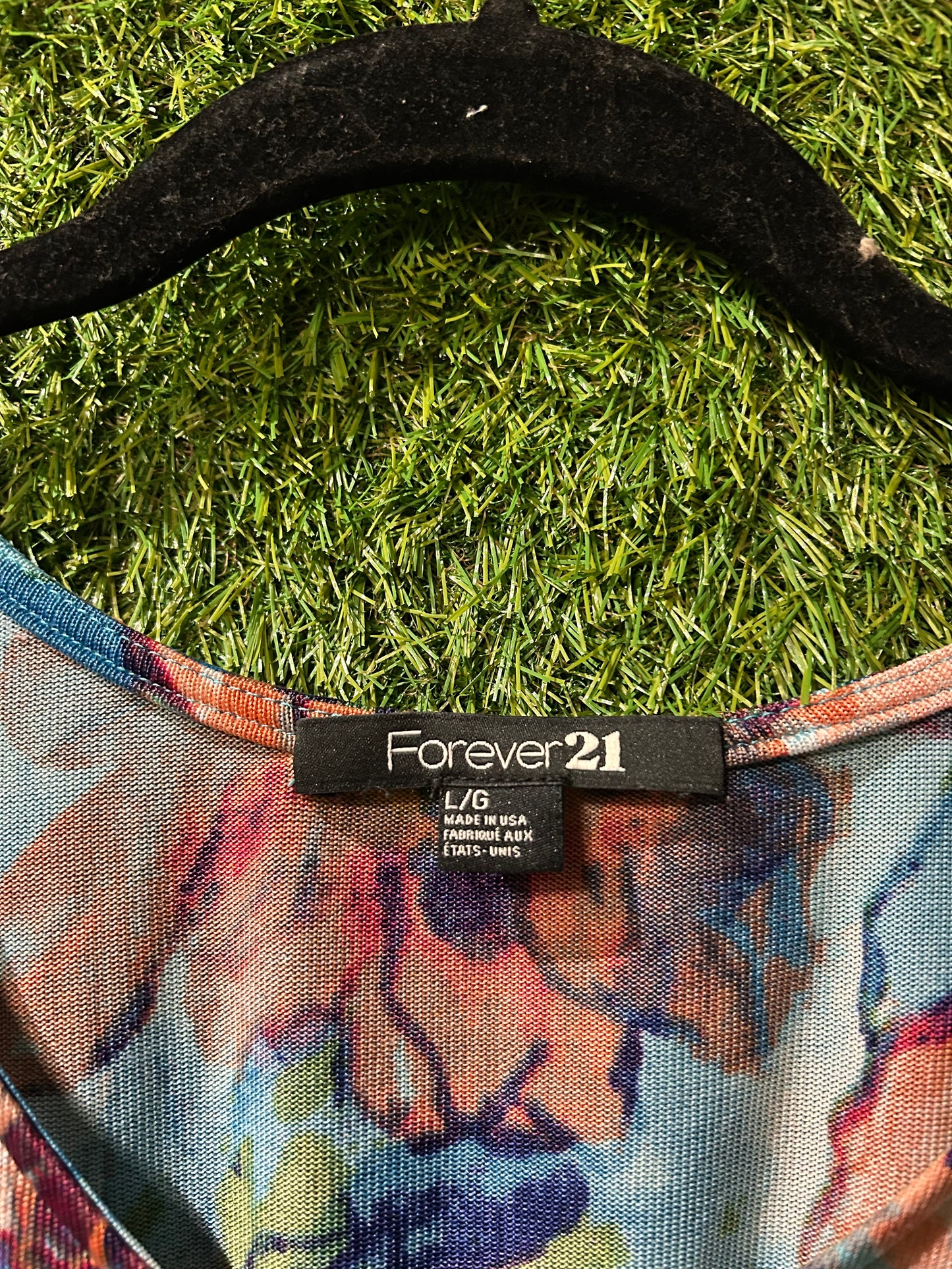 Forever 21 Floral Baby Doll Tank L