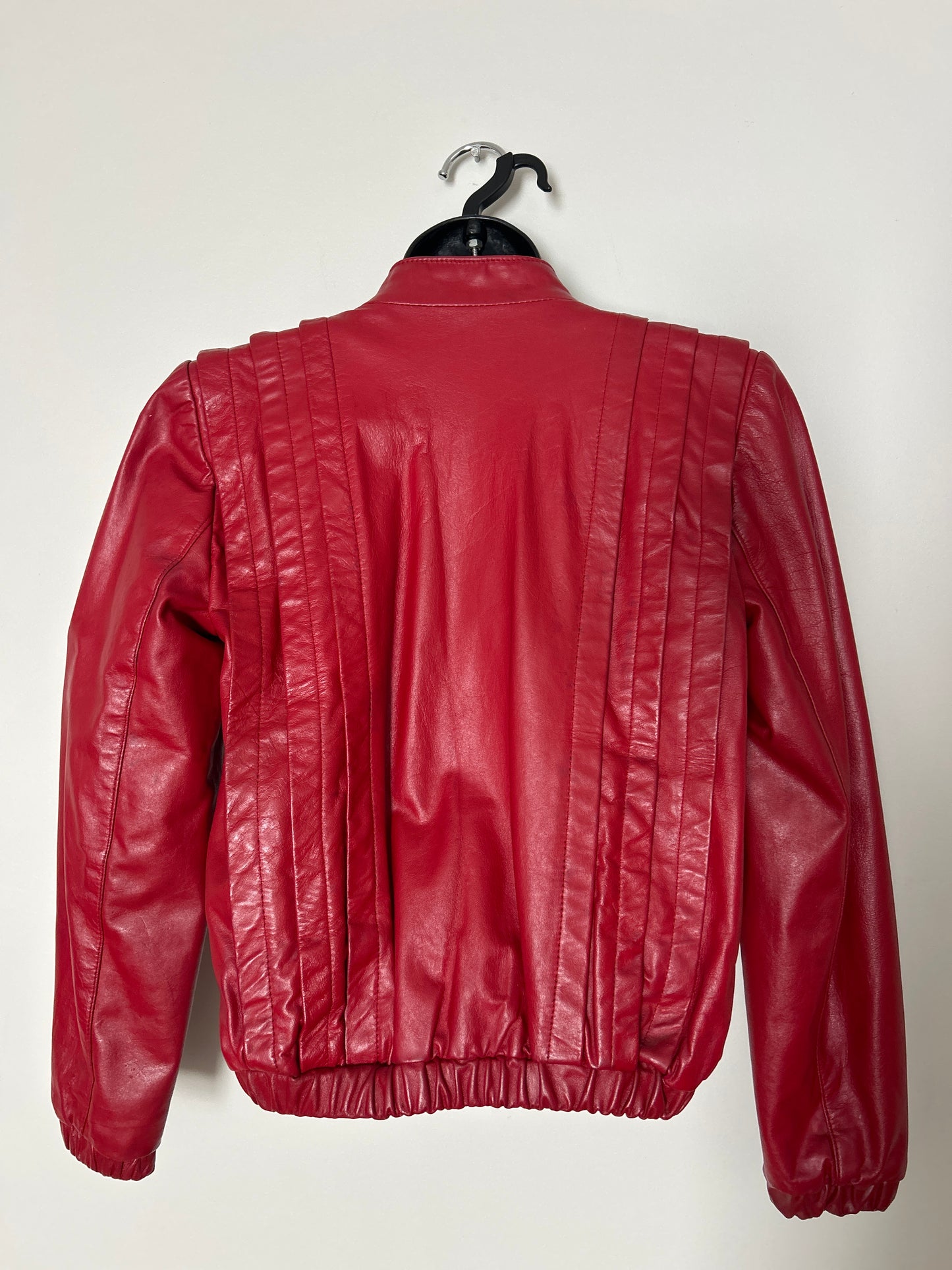 Vintage Red Leather Jacket S