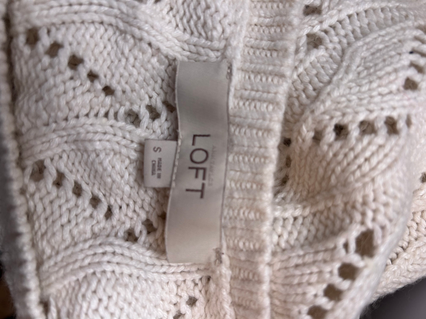 Loft Cream Sweater S