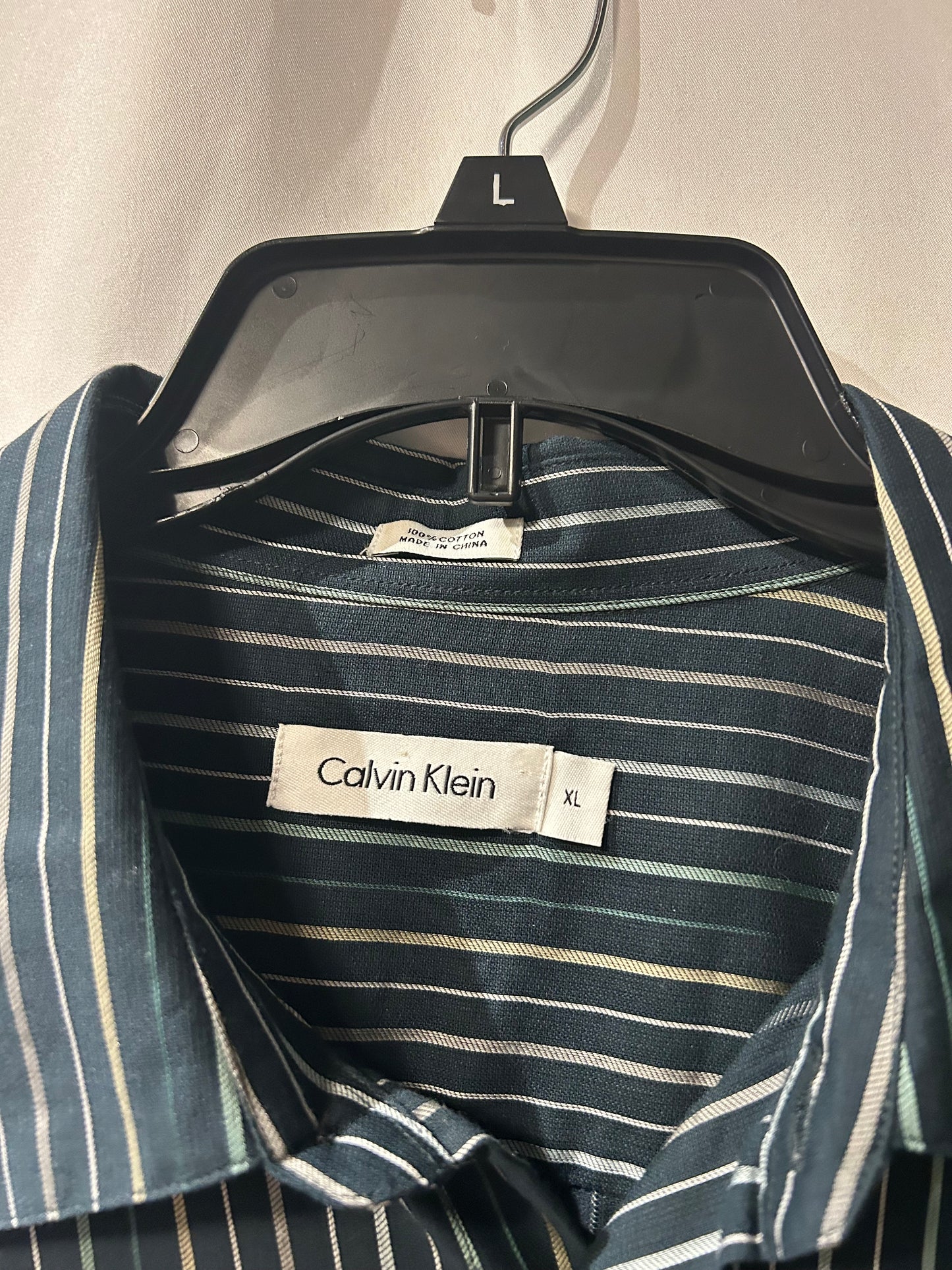 Calvin Klein Dark Green Button Up XL