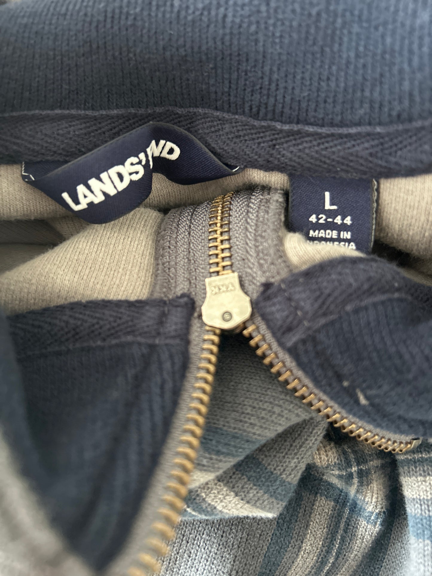 Lands’ End Zip Up L