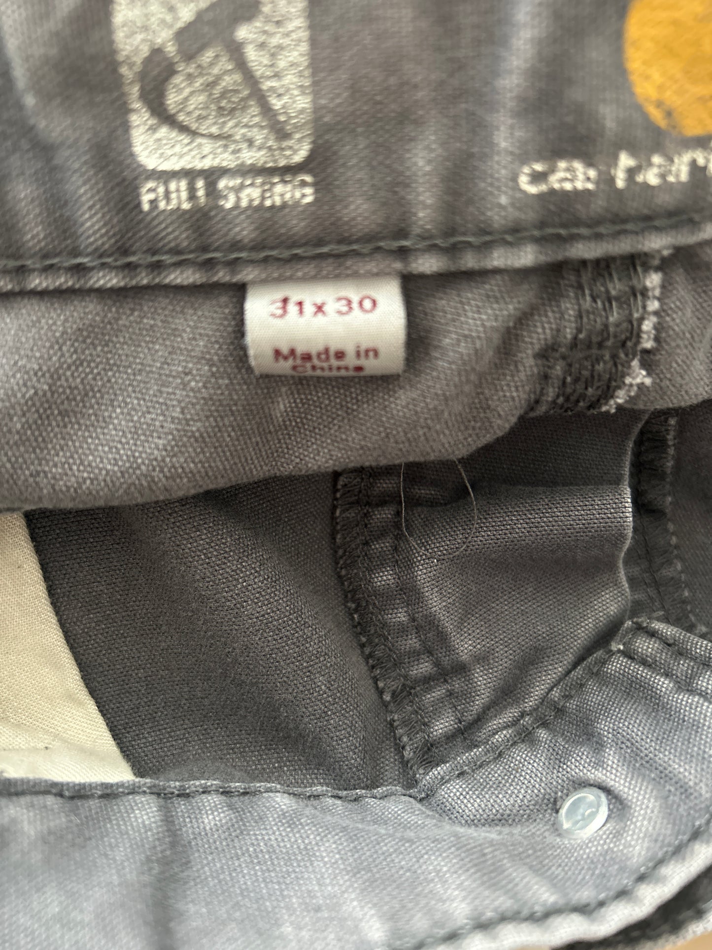 Carhartt Double Knees Grey Cargos 31 x 30