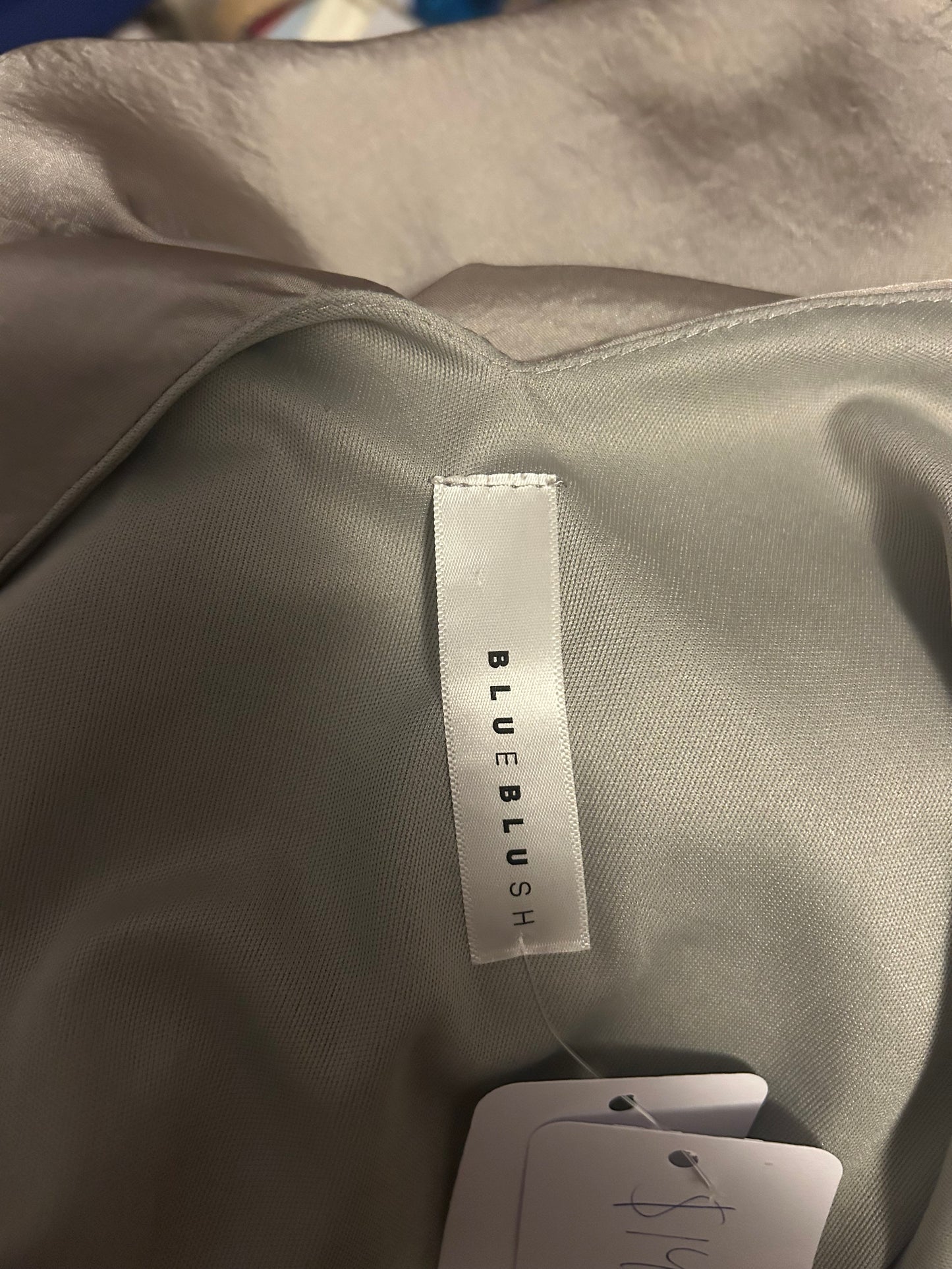 Blue Blush Grey Dress M