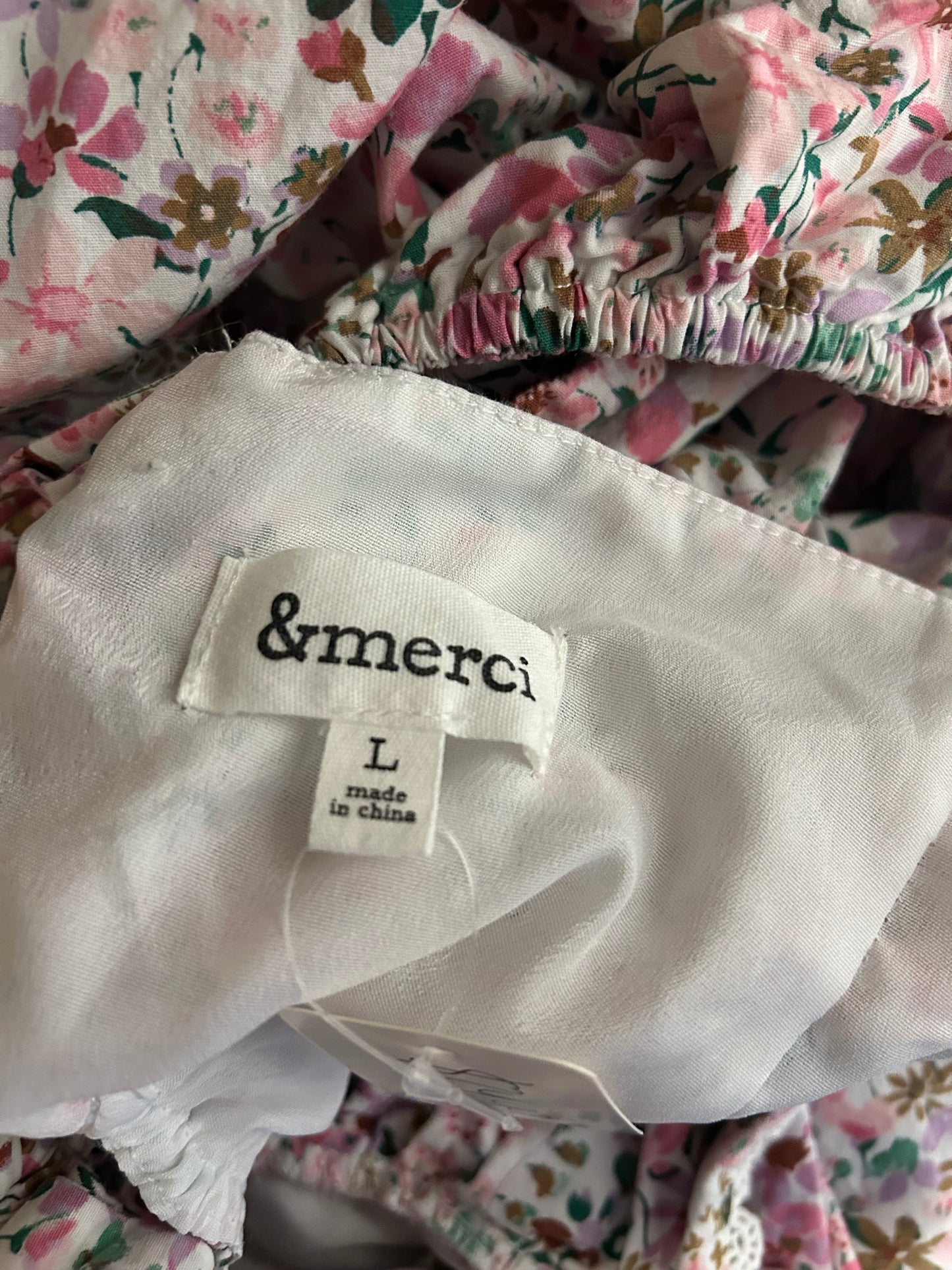 &merci Pink Floral Dress L