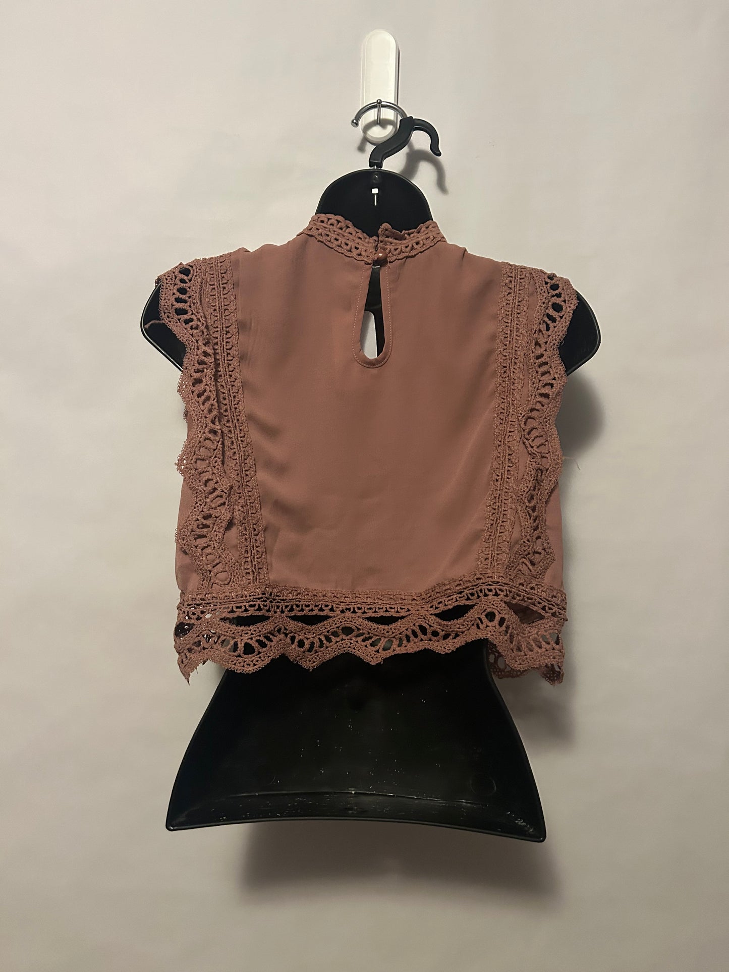 Mauve Lace Crop Tank S/M