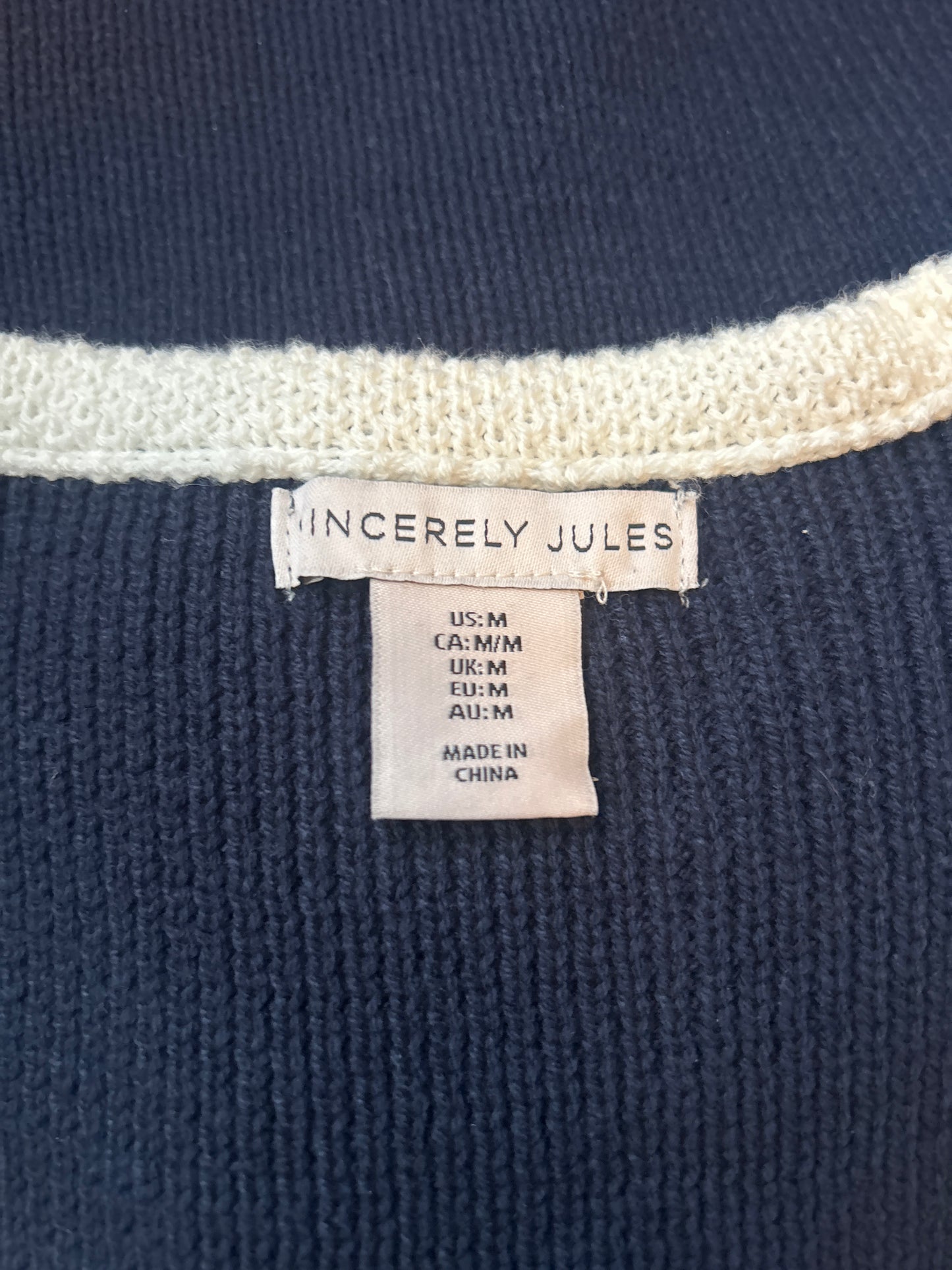 Sincerely Jules Sweater Vest M