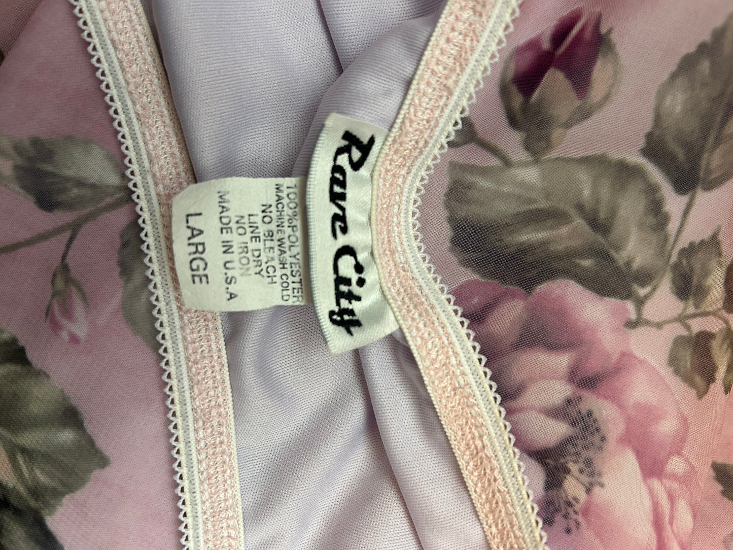 Vintage Rave City Flower Skirt L