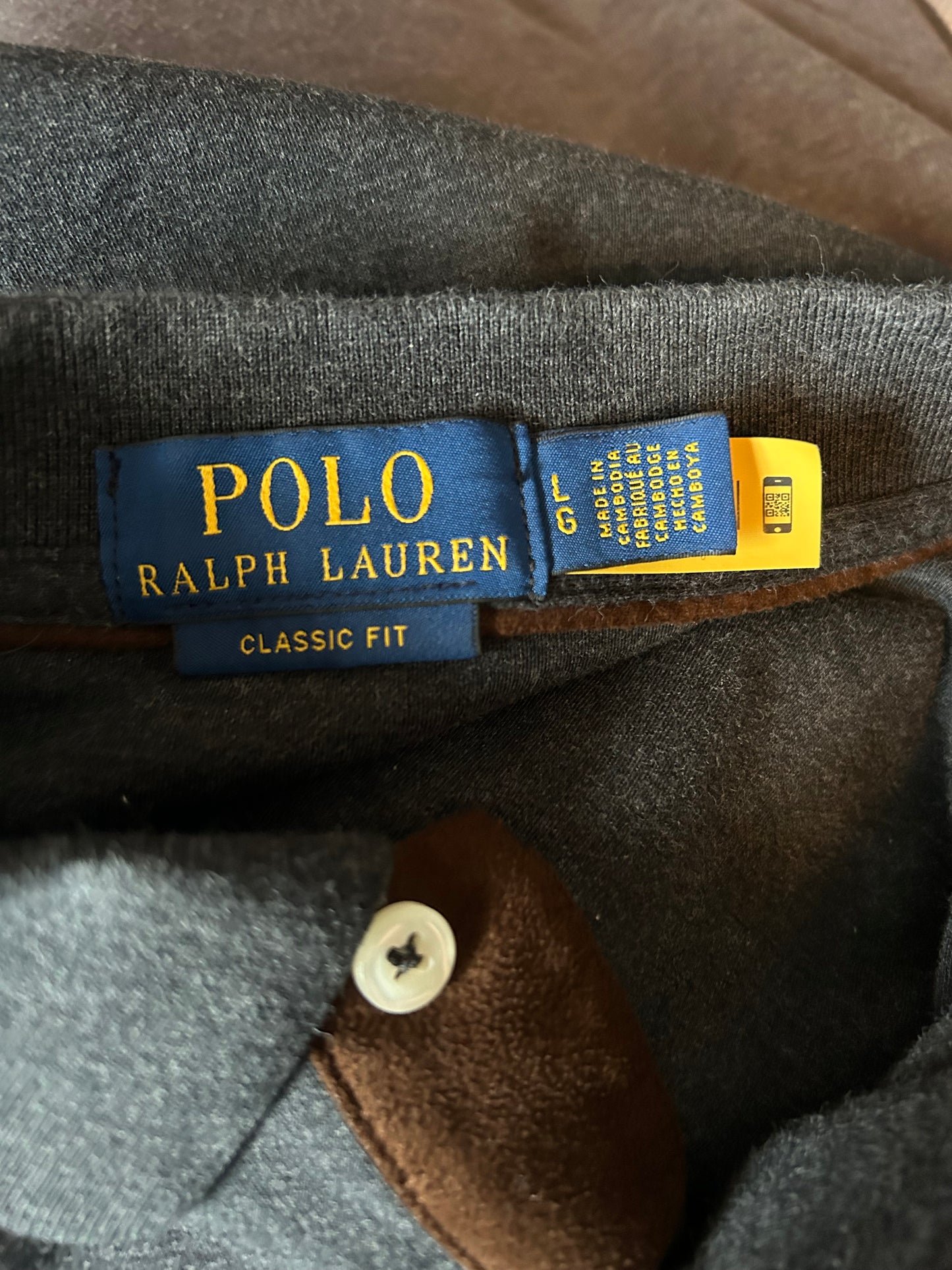 Polo Ralph Lauren Dark Grey Button Up L