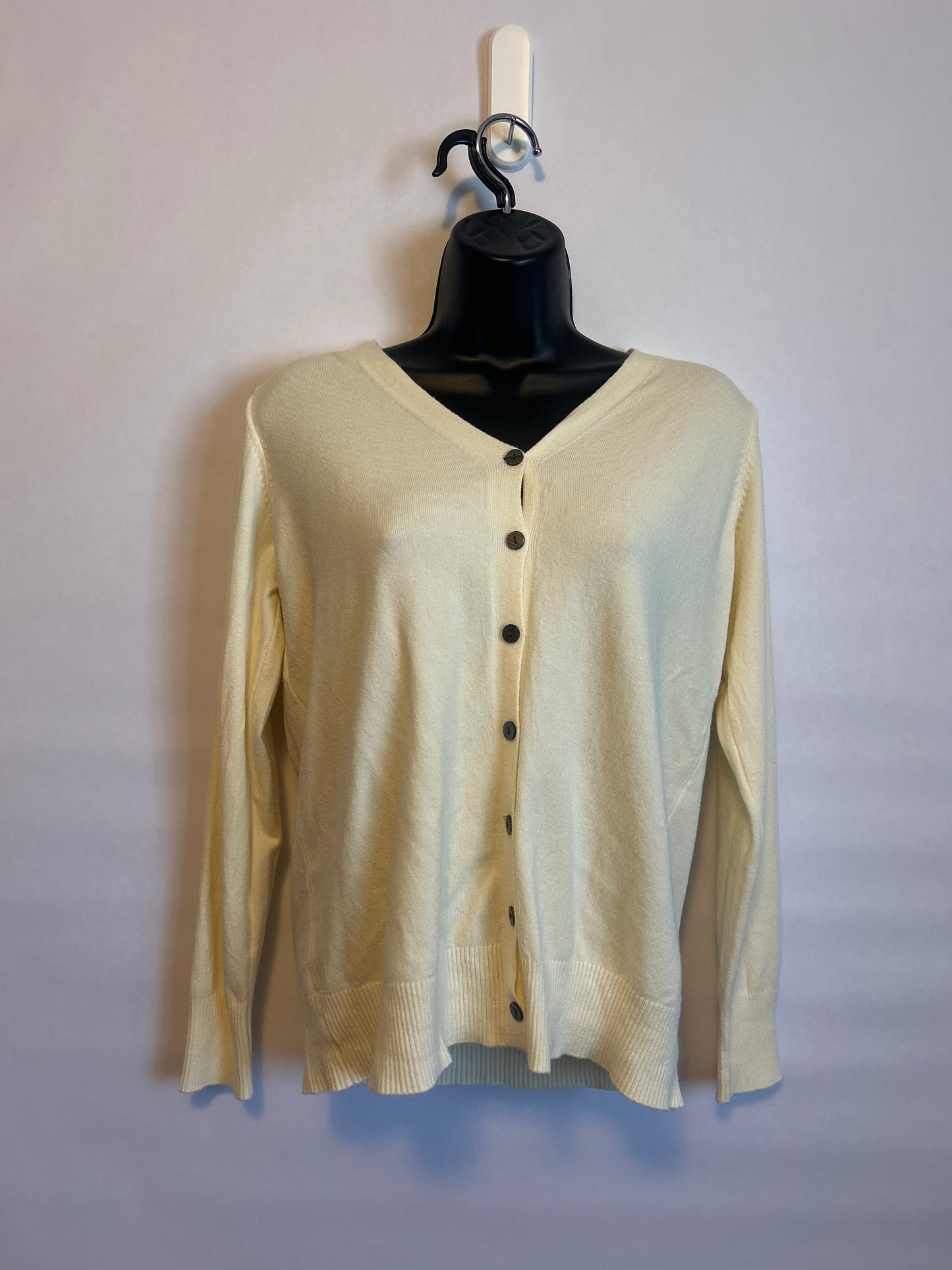 Cream Button Up Sweater M?