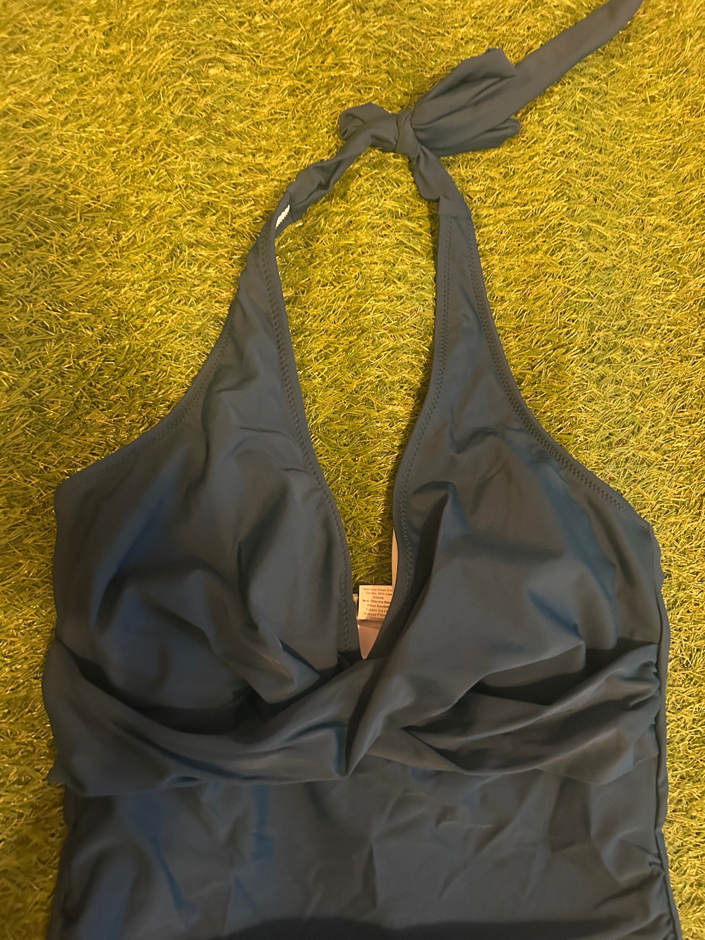 Teal One Piece Swimsuit S