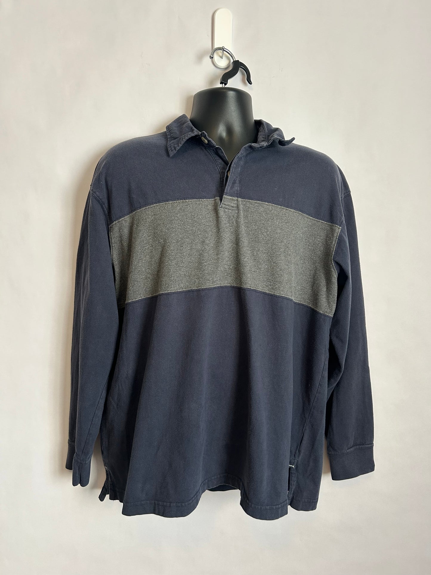 Wrangler Blue and Grey Button Up L