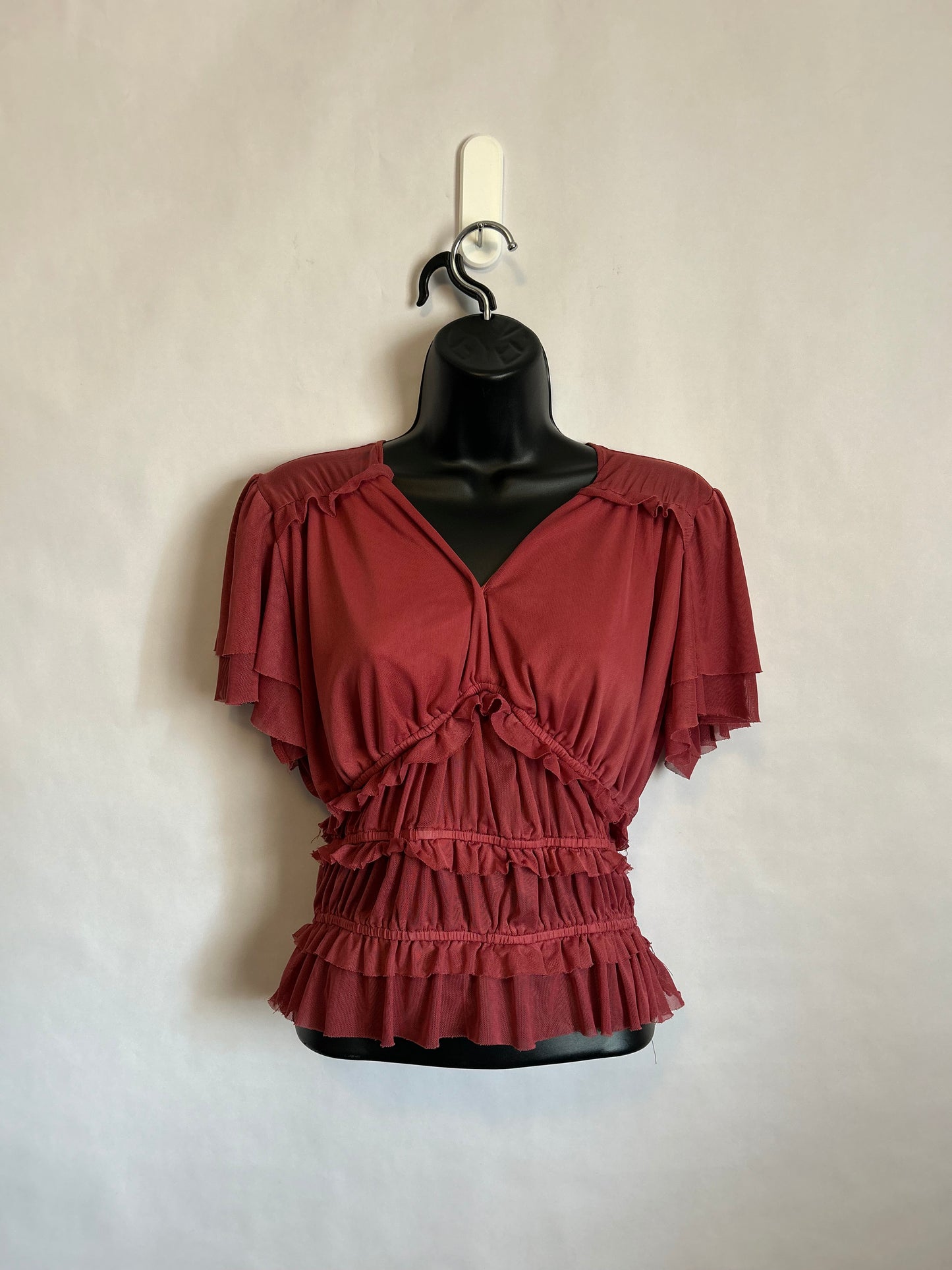 Willow Root Ruffle Shirt M