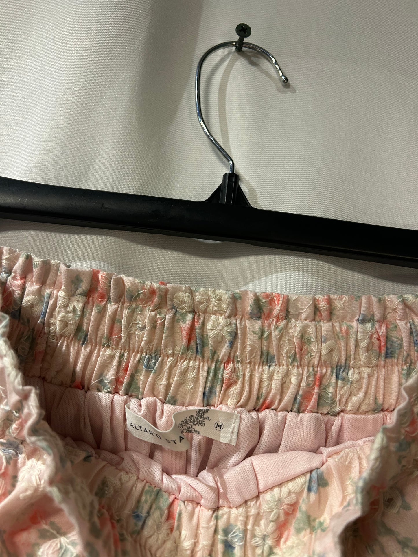 Altar’d State Floral Pink Maxi Skirt M