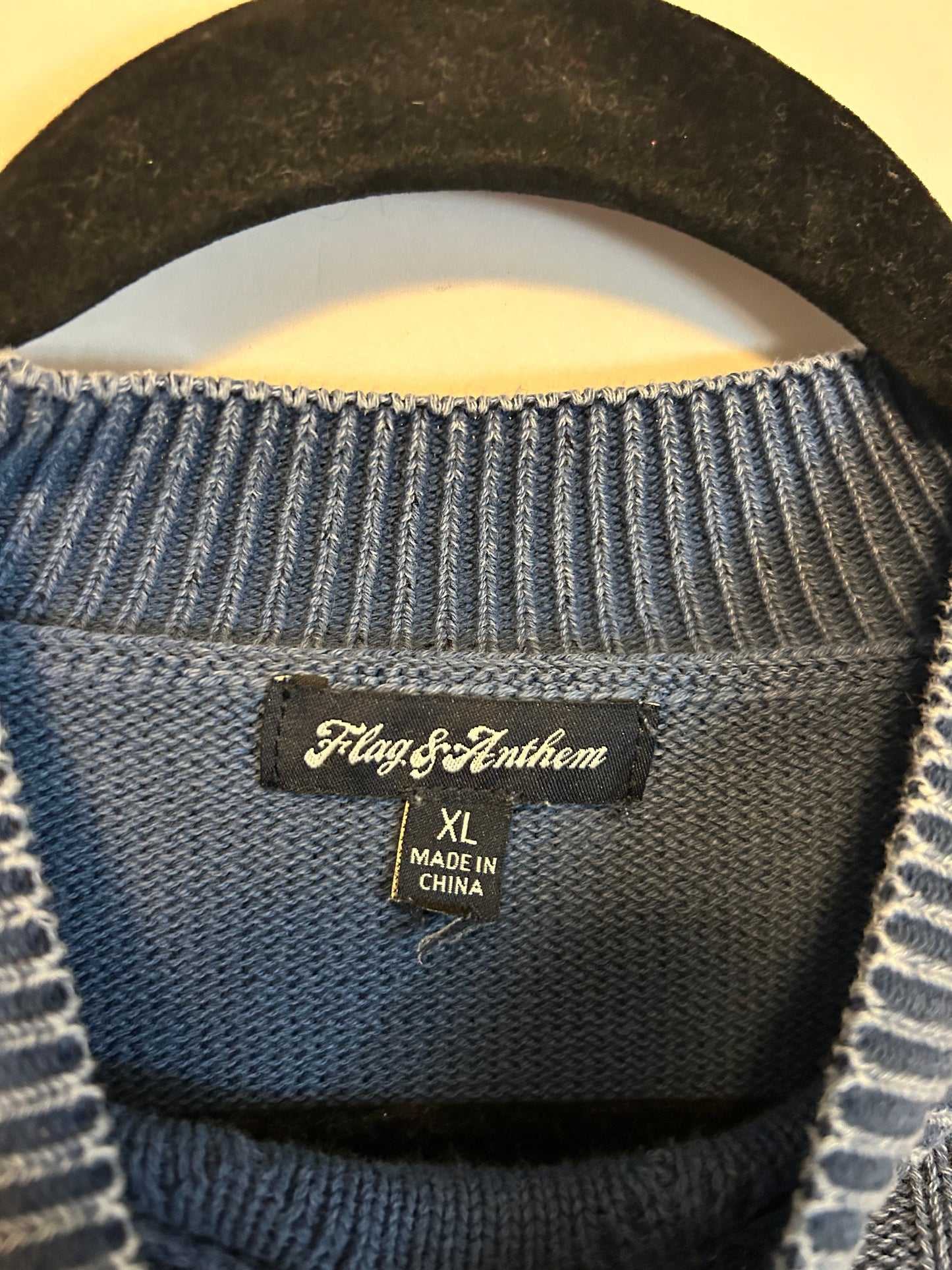Flag & Anthem Blue Sweater XL