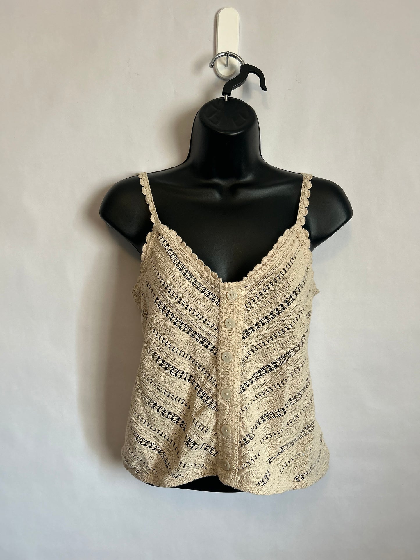 Tan Button Tank S