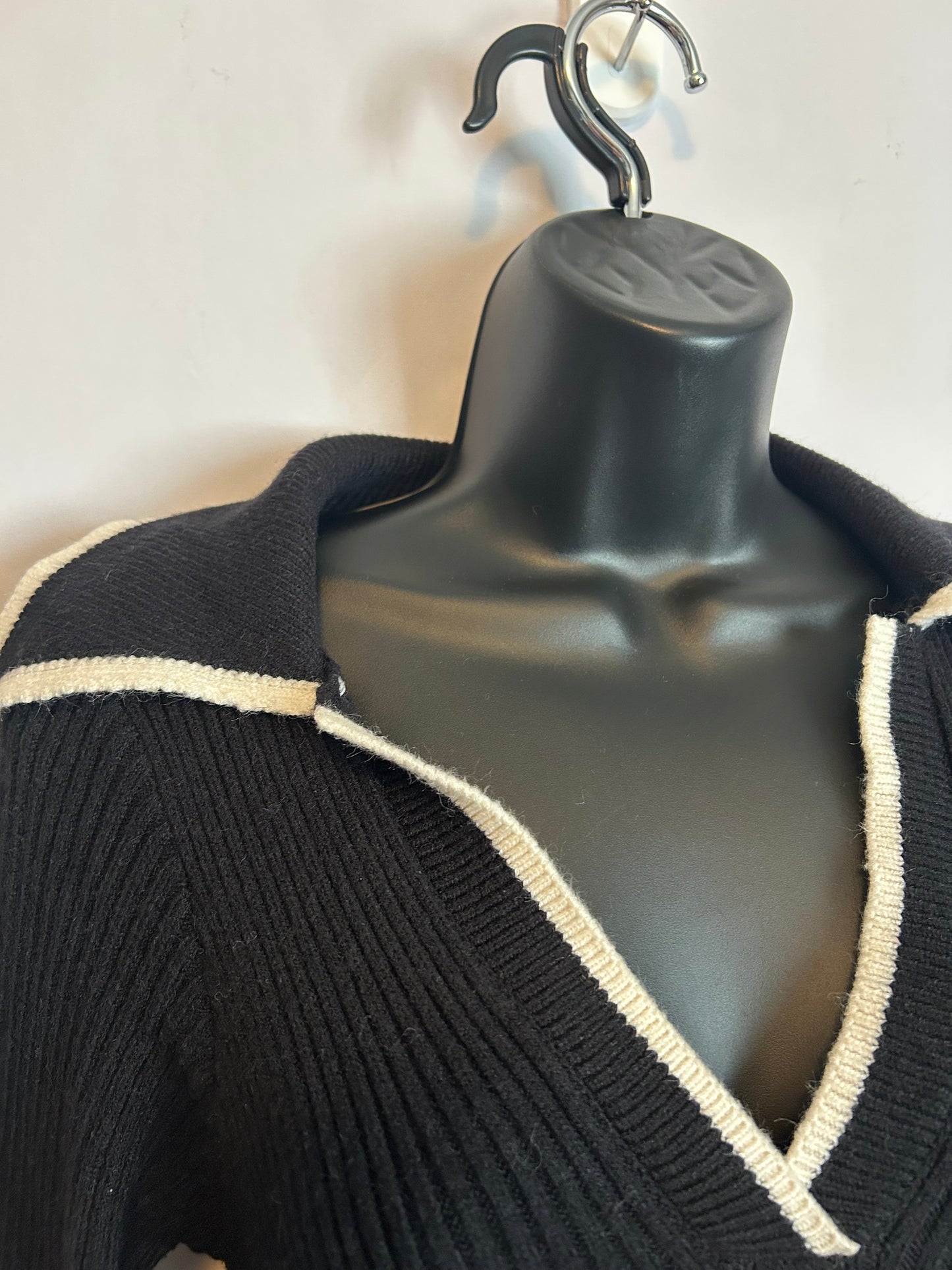 Black & White Sweater Dress S