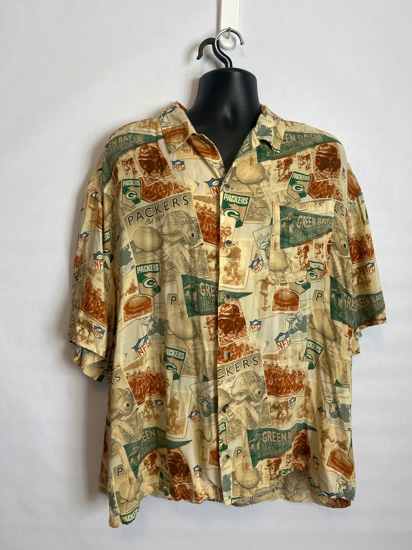 Vintage Packers Button Up XL