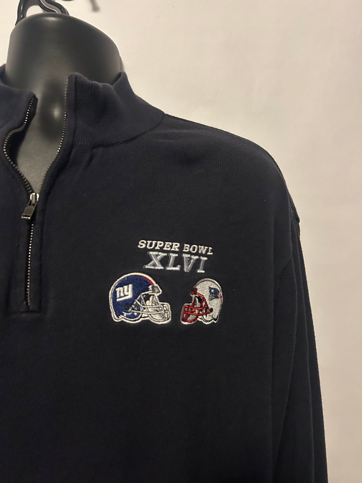 Super Bowl XLVI Zip Up L