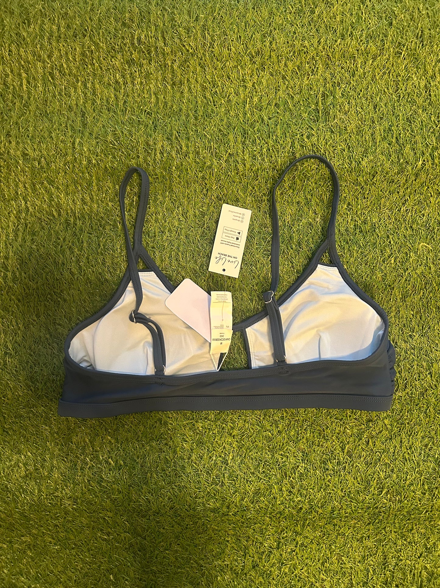 Cupshe Blue Bikini Top M