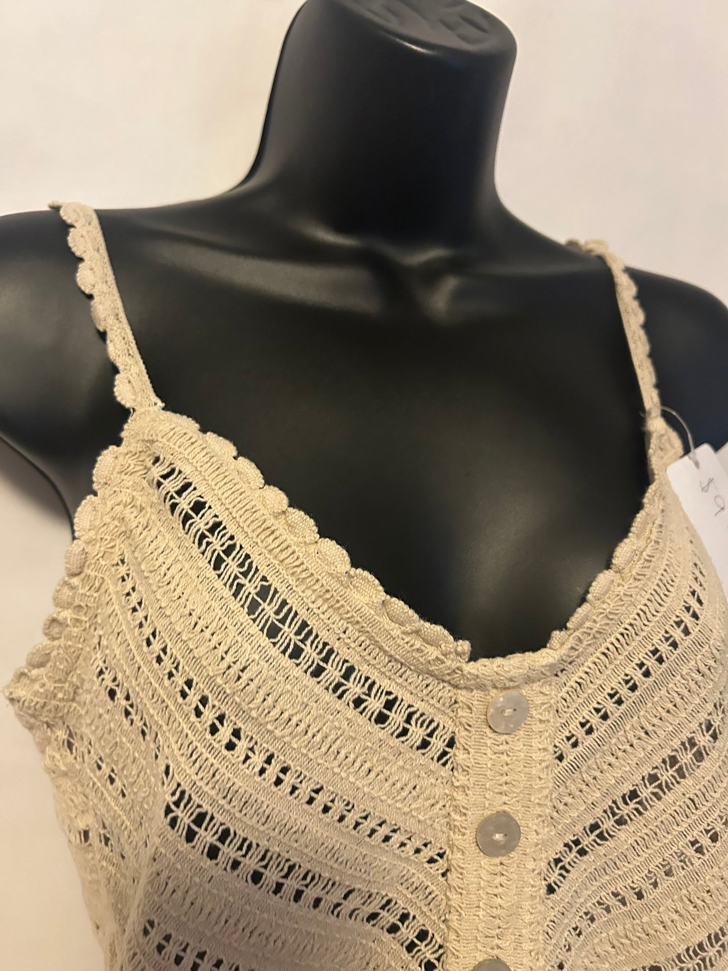 Tan Knit Tank S/M