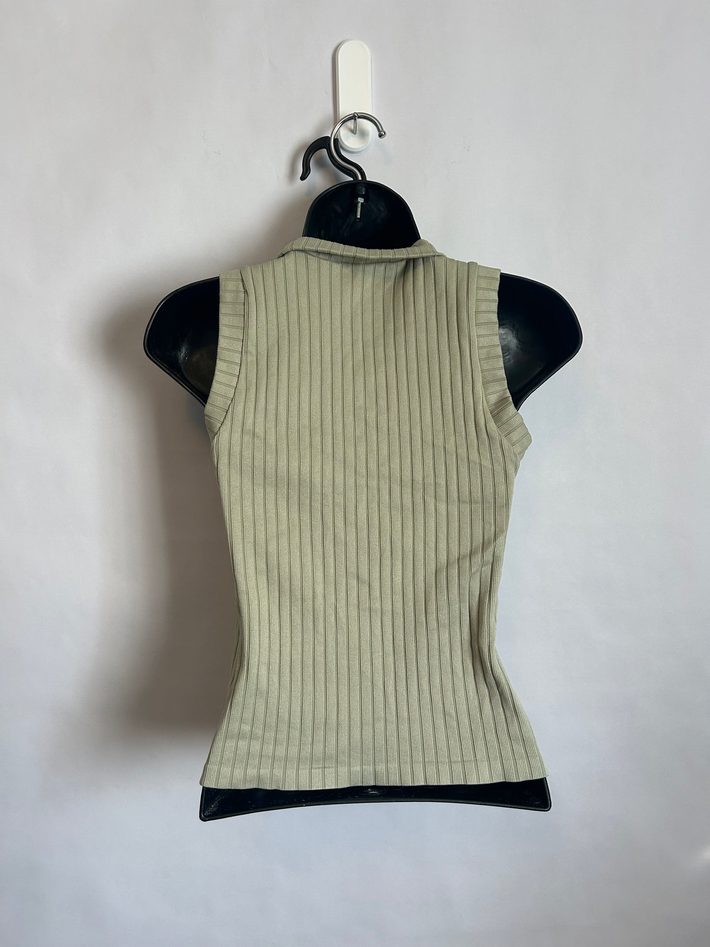 Bloom Seasons Zip Up Tank Sage Green L