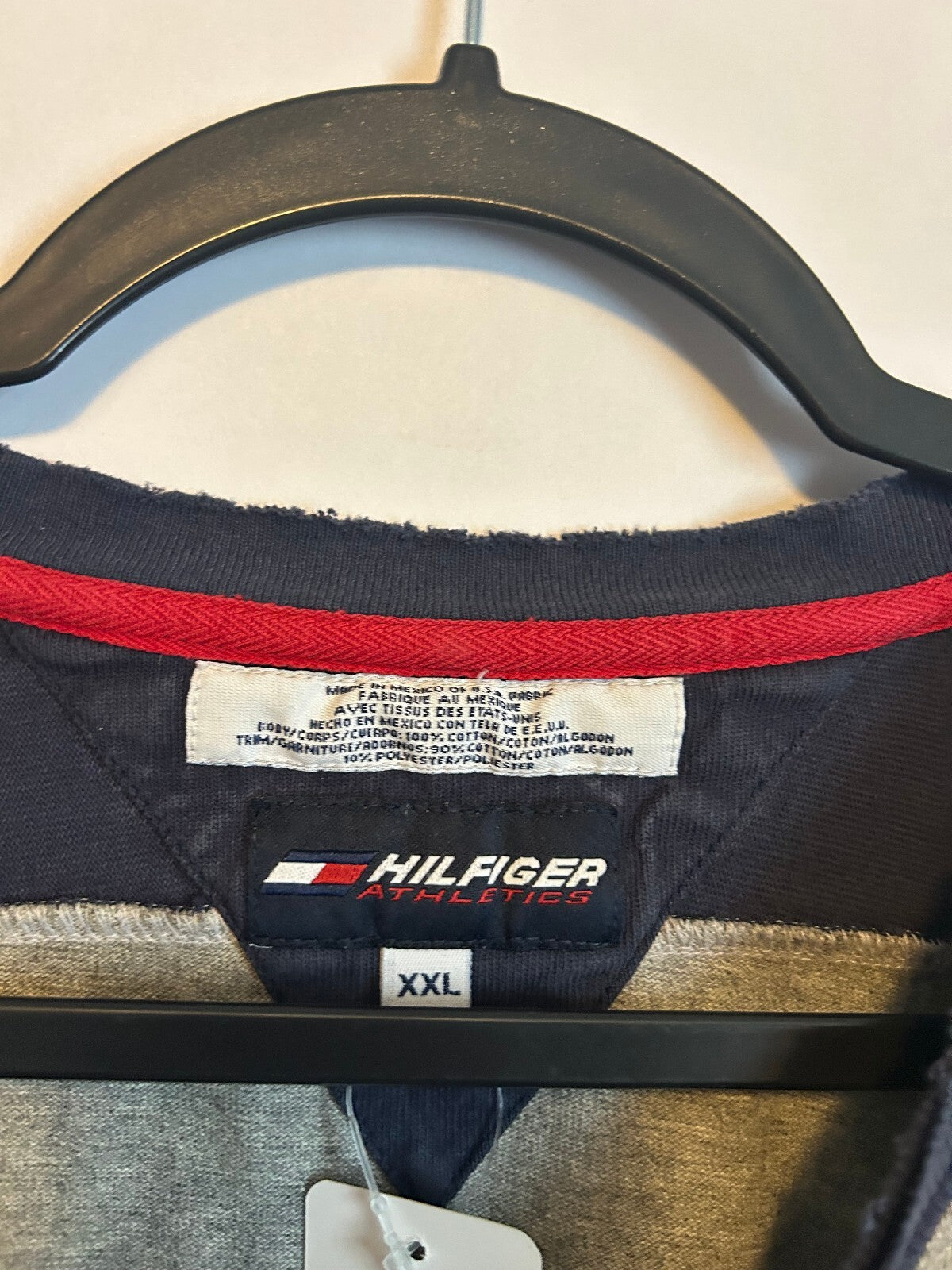 Vintage 90s Tommy Hilfiger Athletics Long-Sleeve Shirt XXL