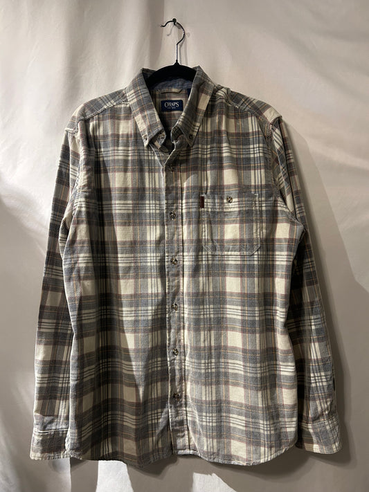 Chaps Corduroy Button Up L