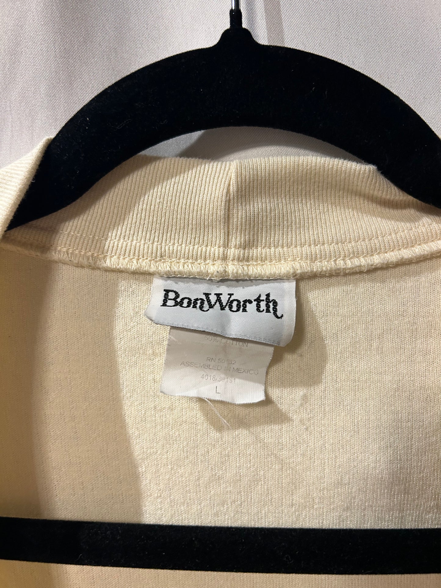 BonWorth Butter Yellow Sweater L