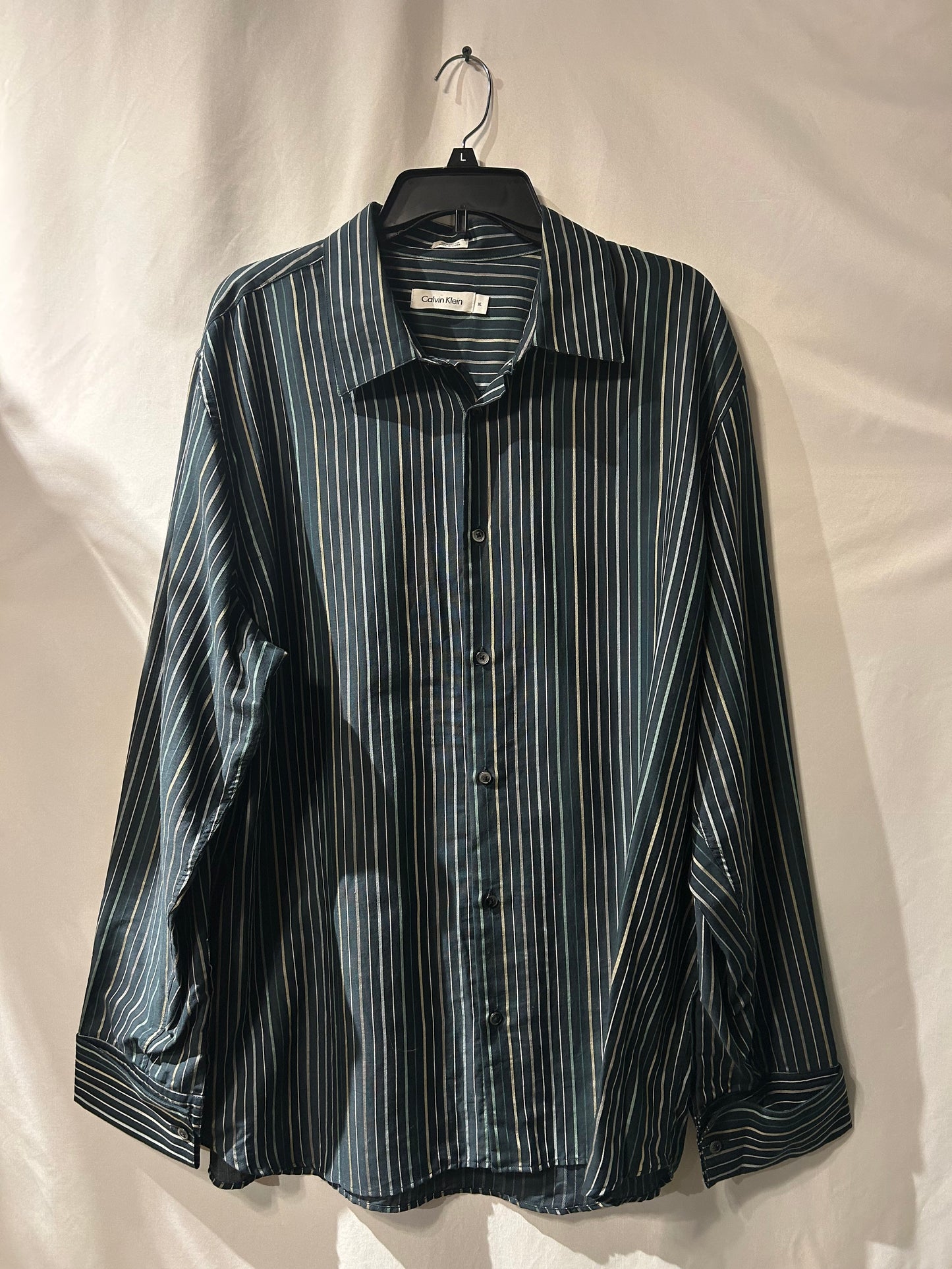 Calvin Klein Dark Green Button Up XL