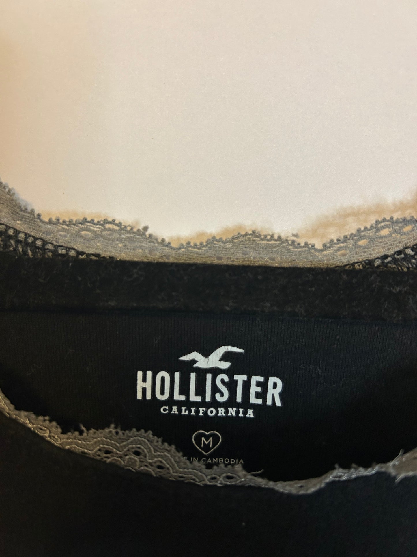 Hollister Black Tank Top M