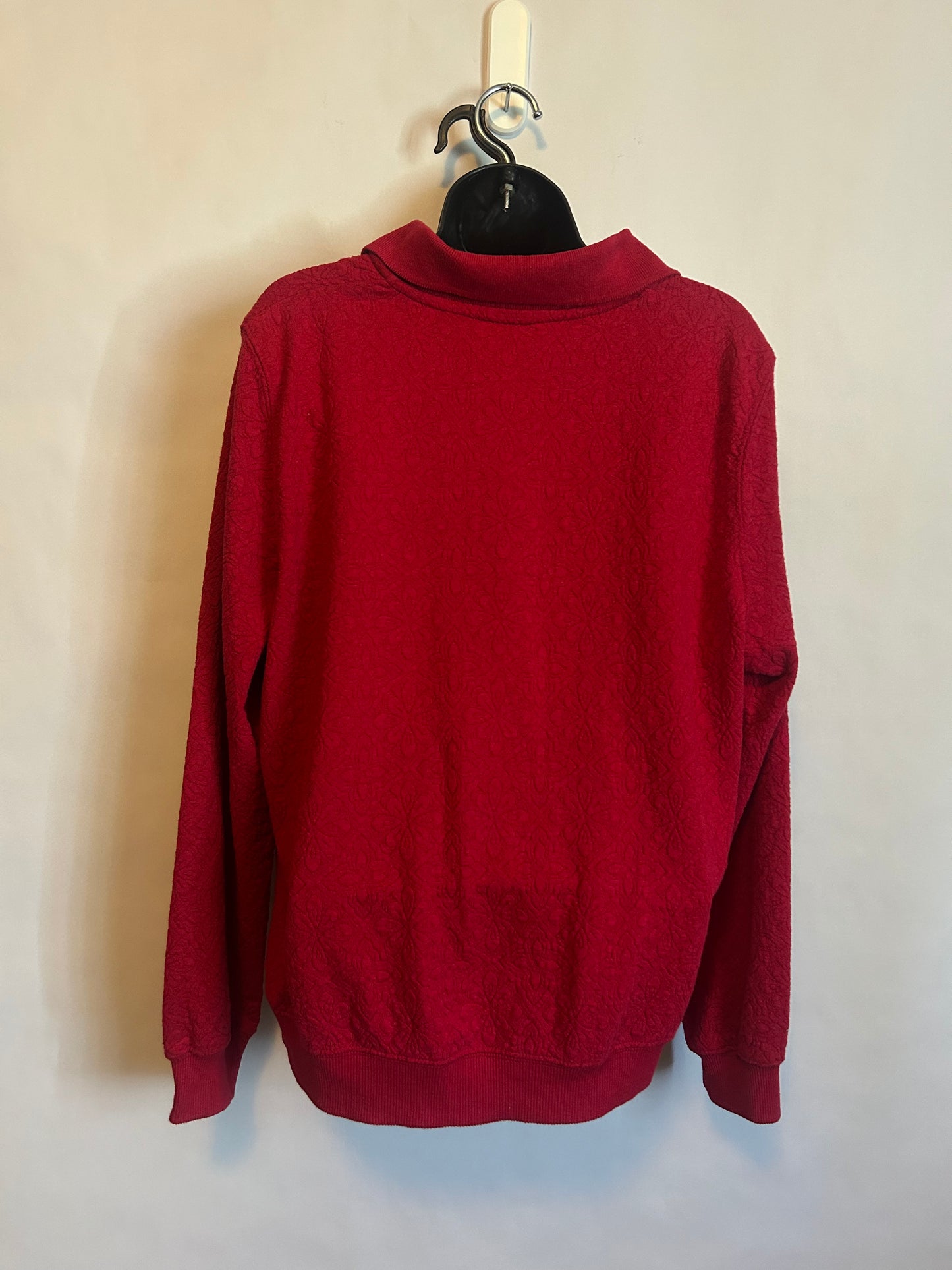 Vintage Alfred Dunner Red Flower Button Up M