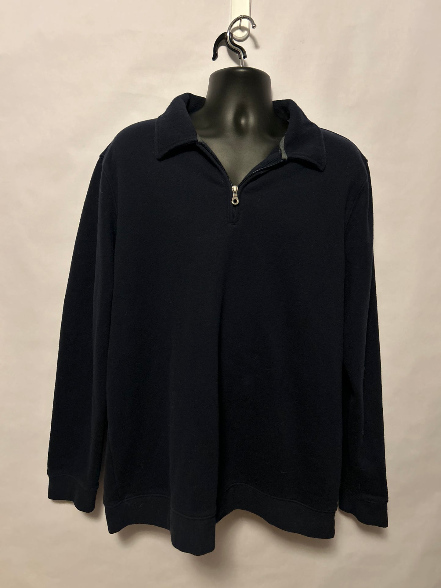 Croft&Barrow Navy Zip Up XL